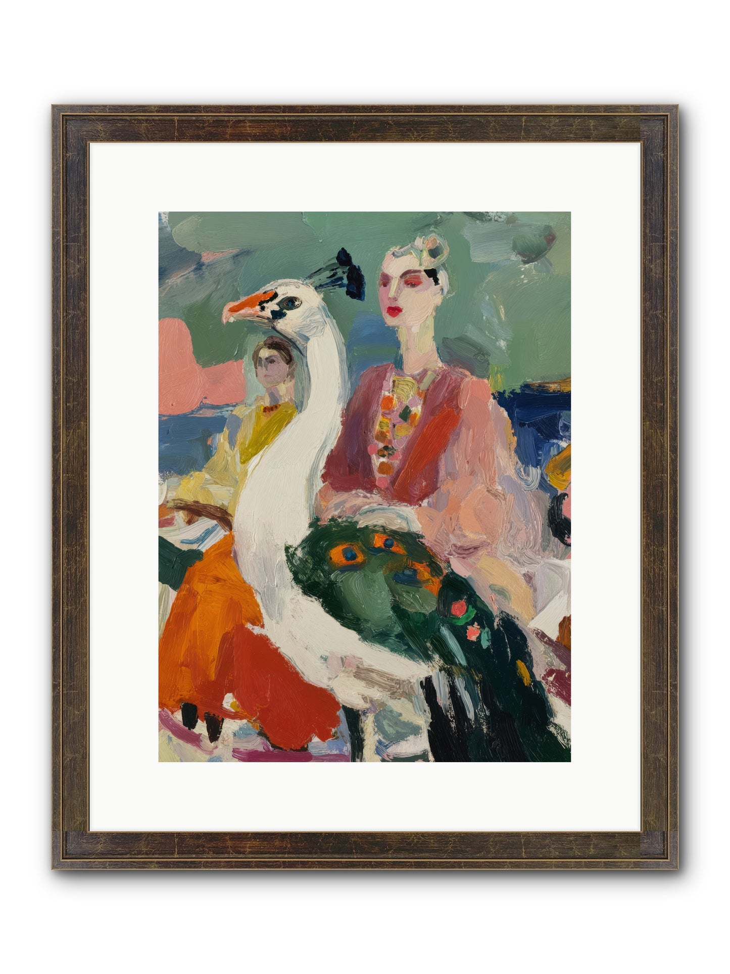 A Rumor of Peacocks — A-Rumor-of-Peacocks-12x16-Framed-Print-Slimwoods-Black-Gold.jpg