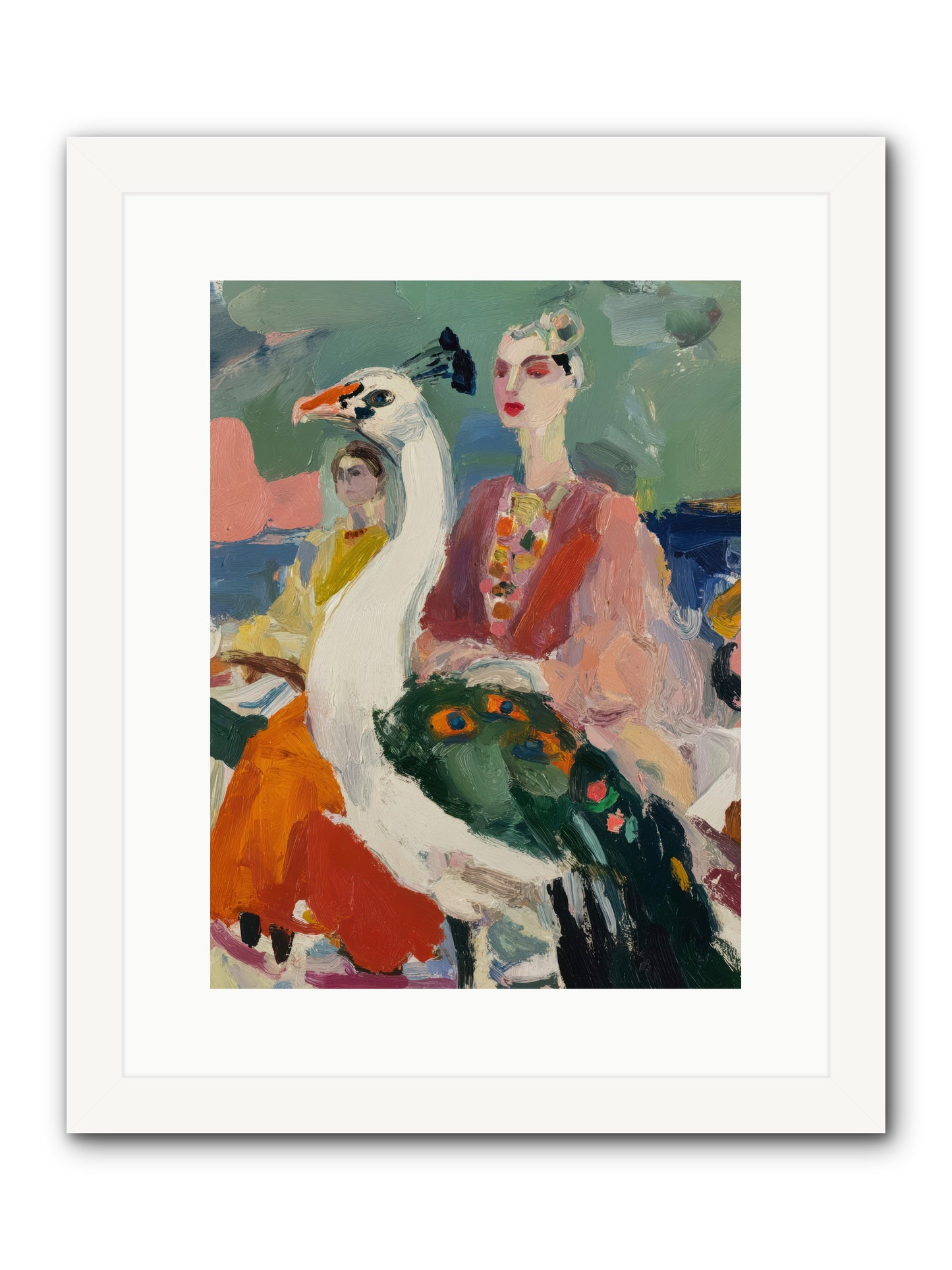 A Rumor of Peacocks — A-Rumor-of-Peacocks-12x16-Framed-Print-White.jpg