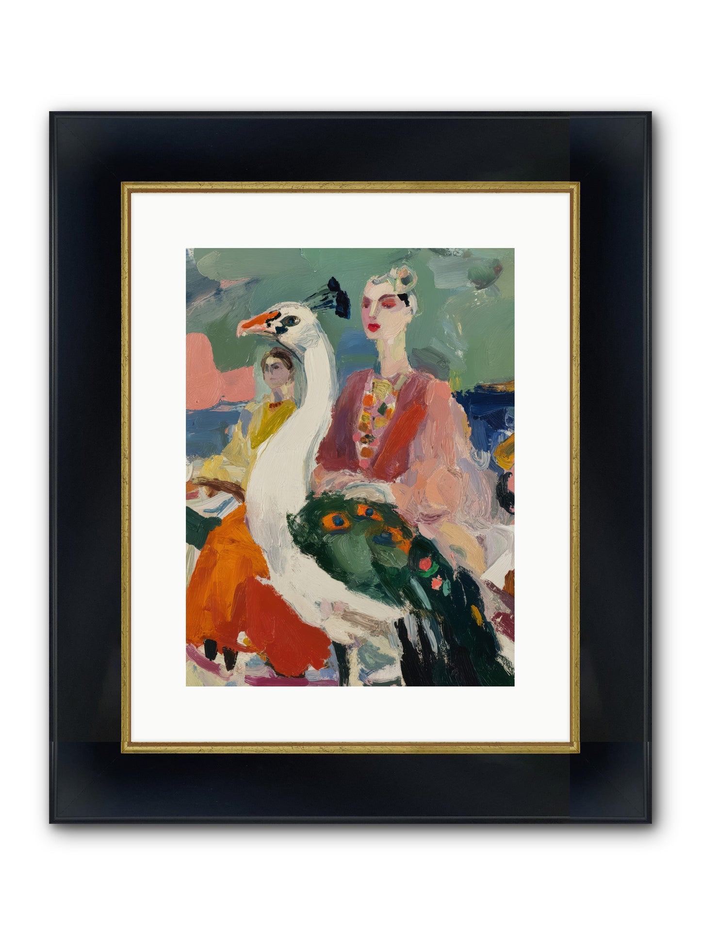 A Rumor of Peacocks — A-Rumor-of-Peacocks-12x16-Framed-Print-Wide-Black-w-Gold.jpg