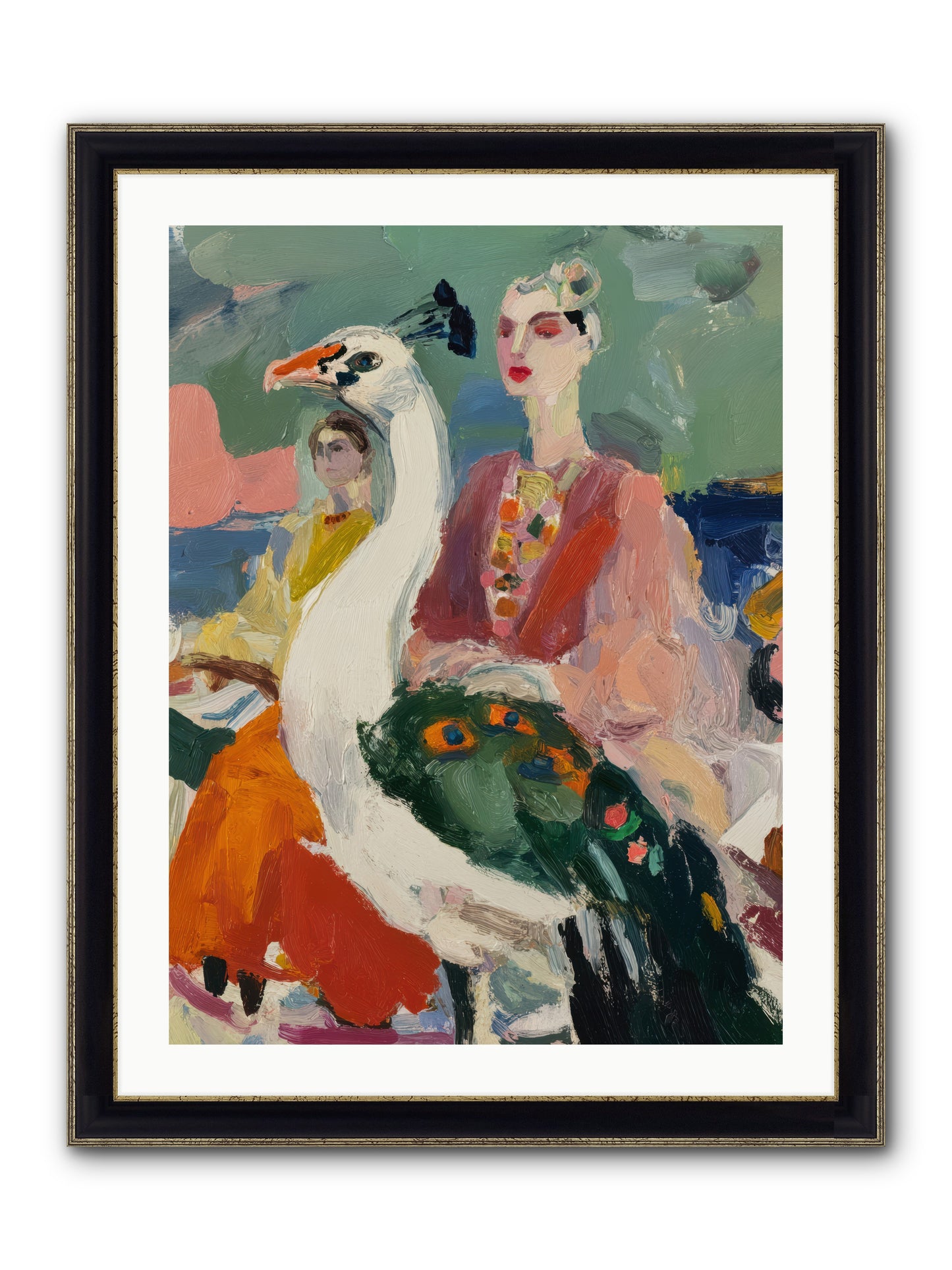 A Rumor of Peacocks — A-Rumor-of-Peacocks-24x32-Framed-Print-Black-Gold.jpg