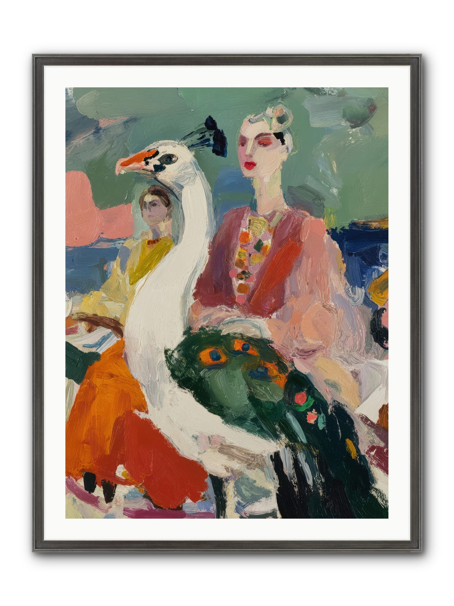A Rumor of Peacocks — A-Rumor-of-Peacocks-30x40-Framed-Print-Slimwoods-Black-Silver.jpg