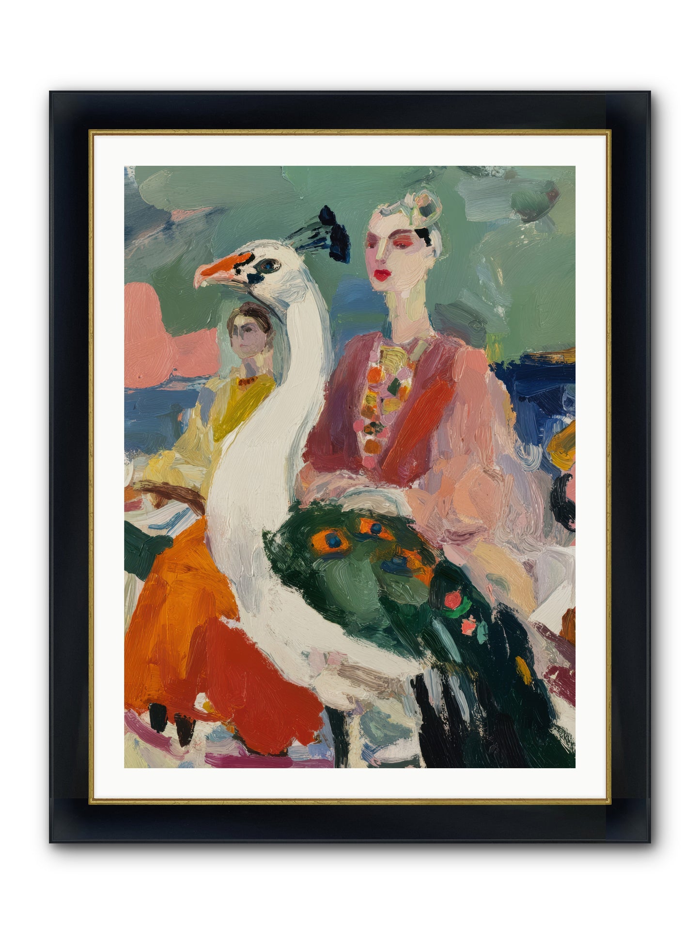 A Rumor of Peacocks — A-Rumor-of-Peacocks-30x40-Framed-Print-Wide-Black-w-Gold.jpg