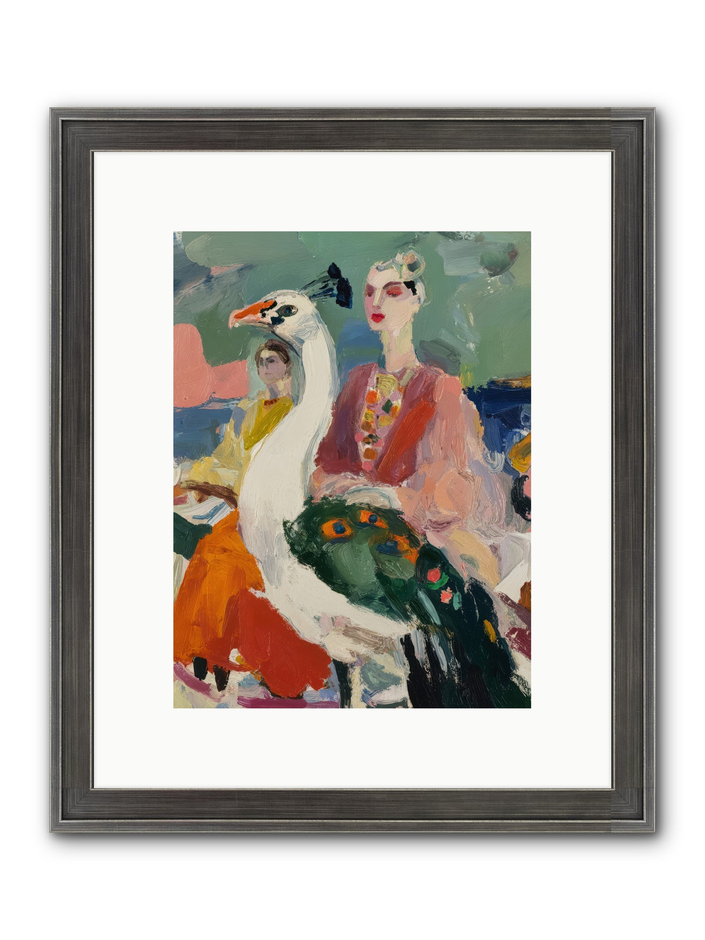 A Rumor of Peacocks — A-Rumor-of-Peacocks-9x12-Framed-Print-Slimwoods-Black-Silver.jpg