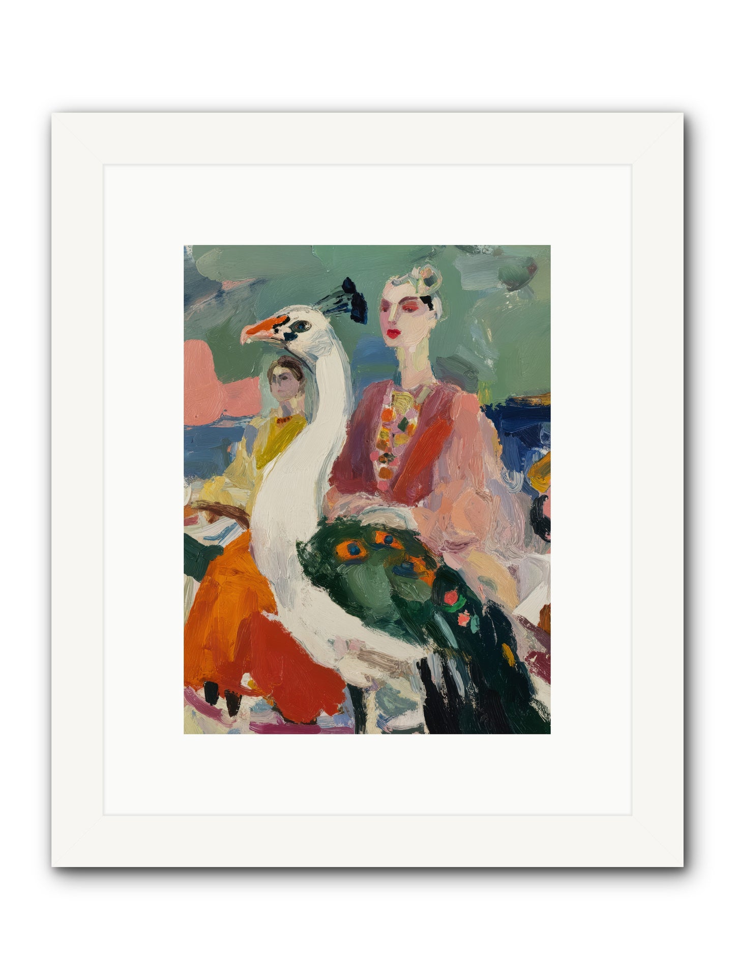A Rumor of Peacocks — A-Rumor-of-Peacocks-9x12-Framed-Print-White.jpg