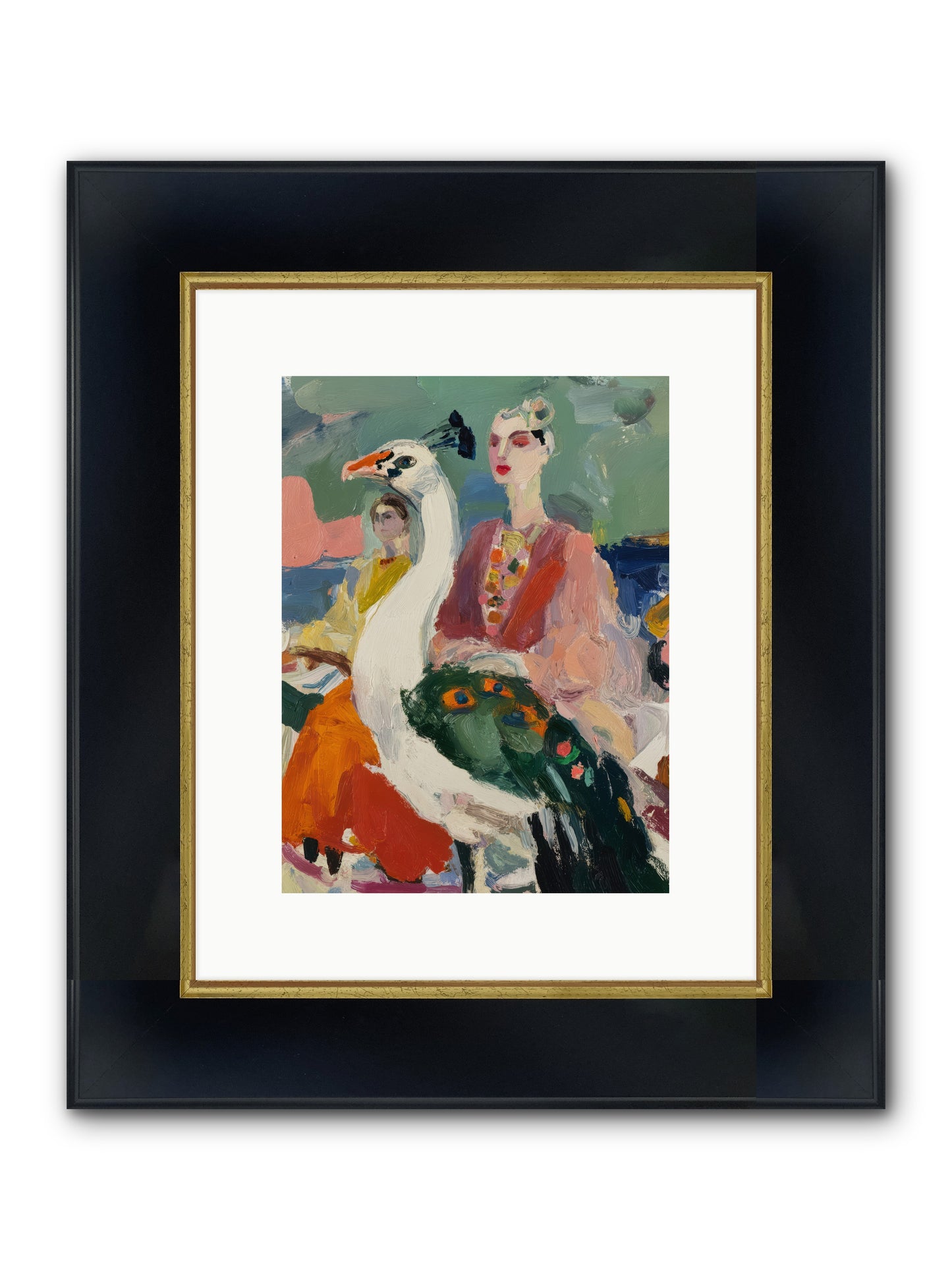 A Rumor of Peacocks — A-Rumor-of-Peacocks-9x12-Framed-Print-Wide-Black-w-Gold.jpg