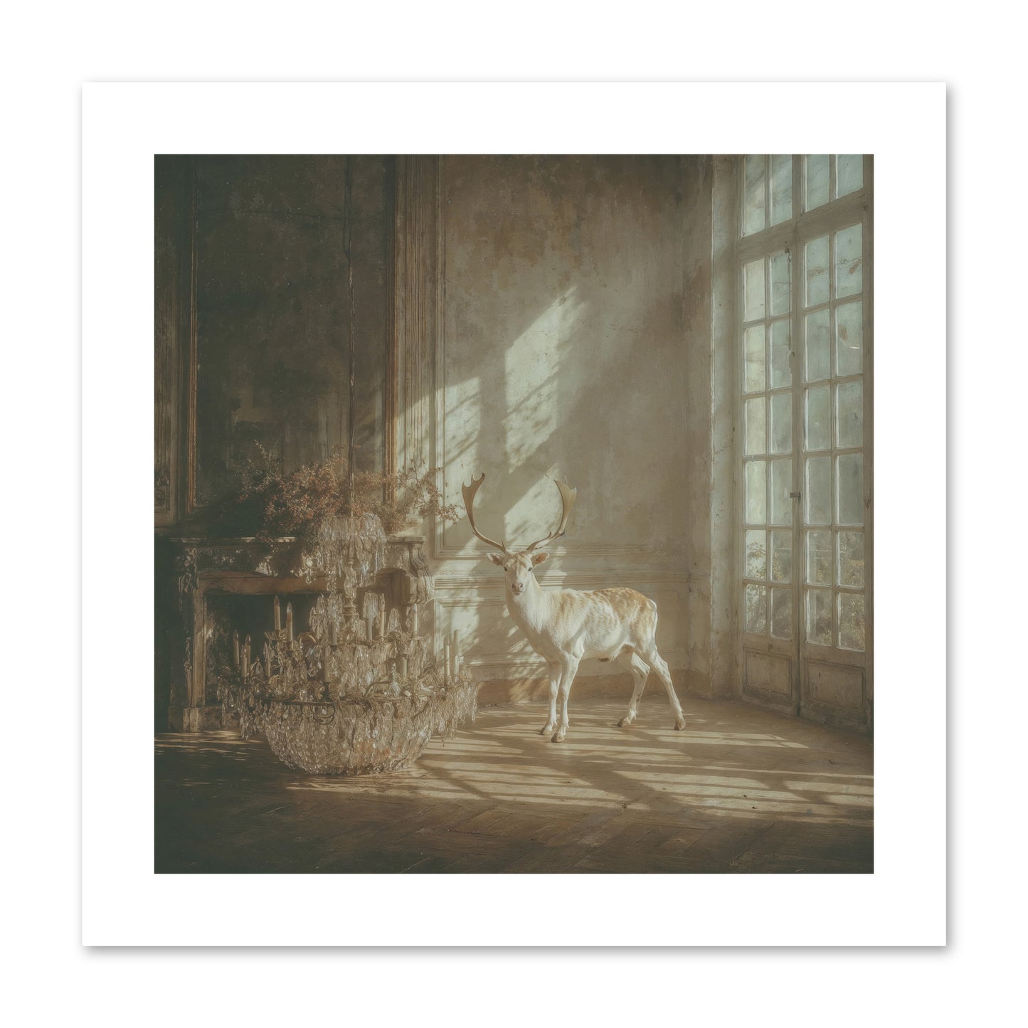 A Season Spilled in Gold -- Loose Canvas Print 10x10
