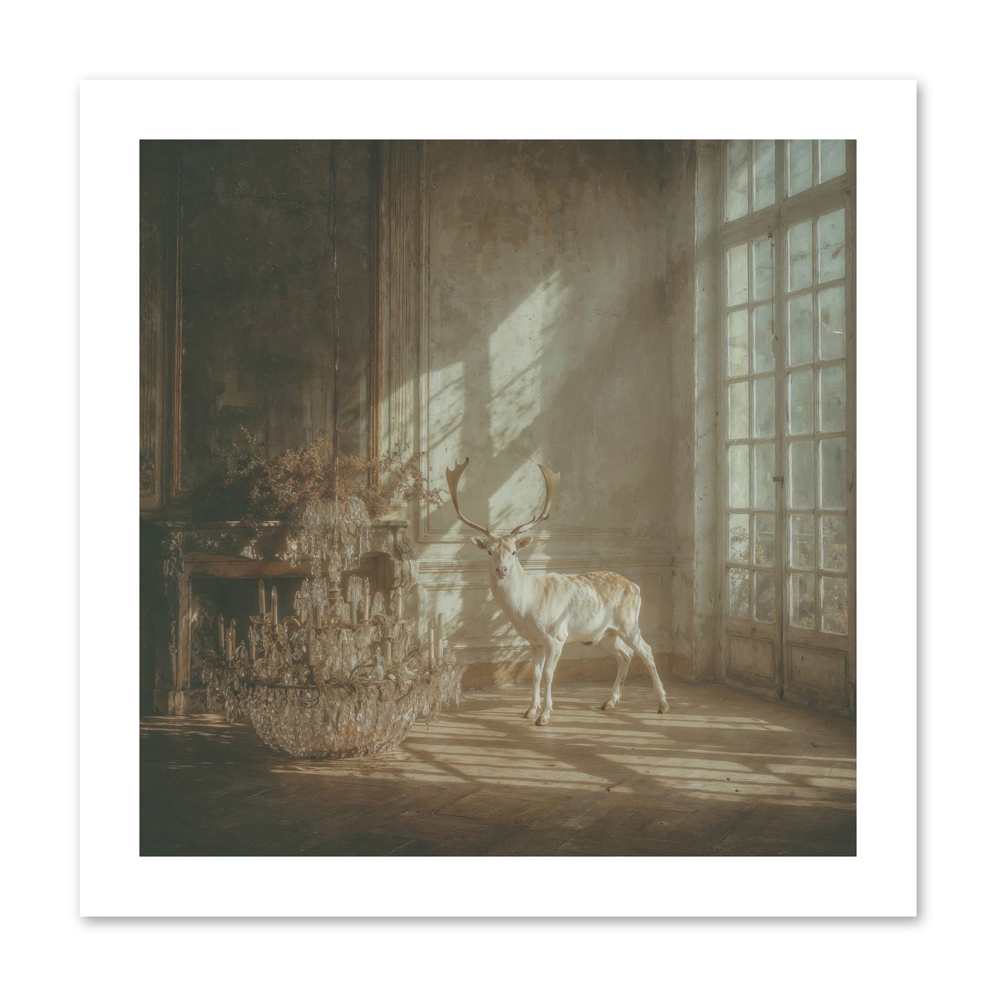 A Season Spilled in Gold -- Loose Canvas Print 12x12