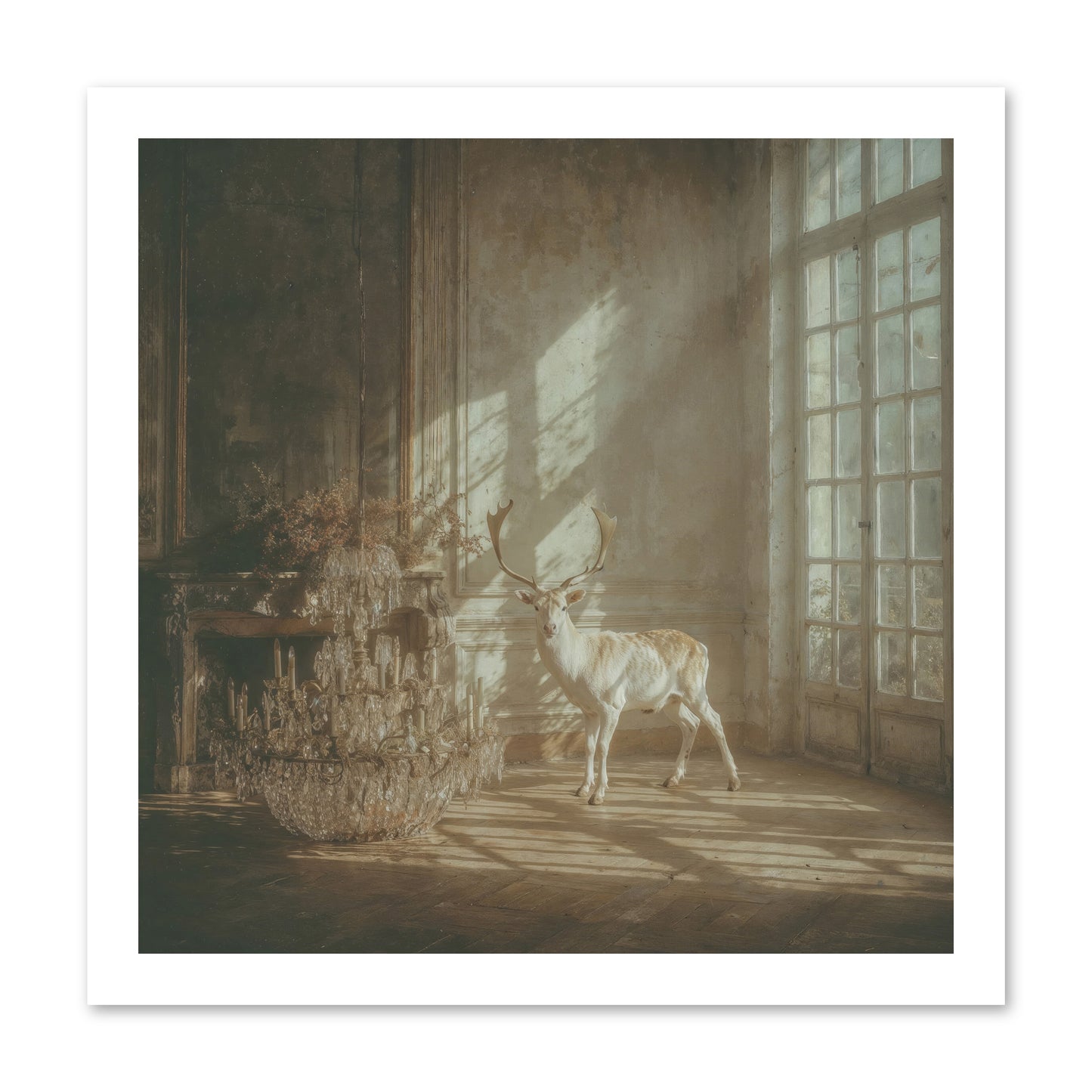 A Season Spilled in Gold -- Loose Canvas Print 16x16