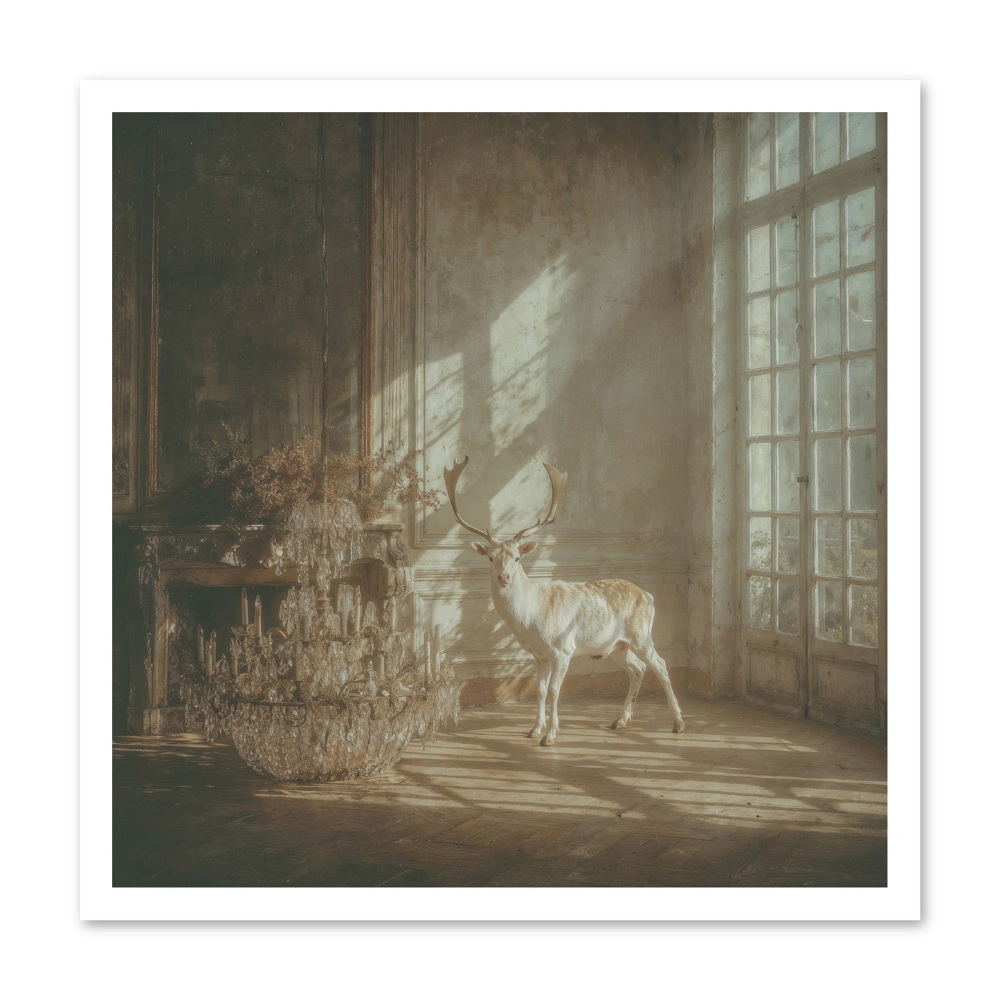 A Season Spilled in Gold -- Loose Canvas Print 24x24