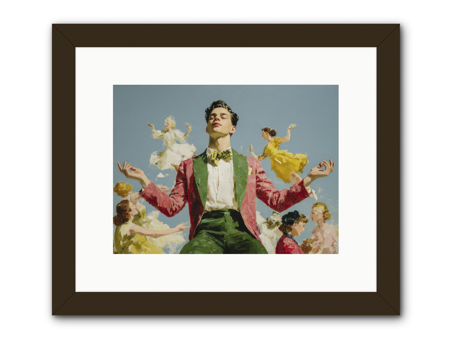 A Season Worn Like a Crown -- Framed Print - Black 12x9