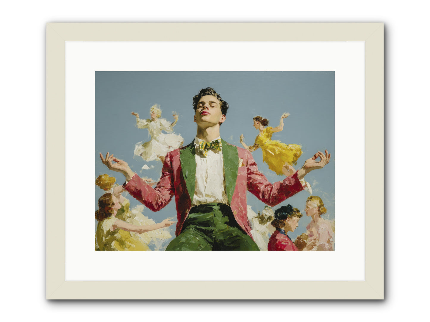 A Season Worn Like a Crown -- Framed Print - White 16x12
