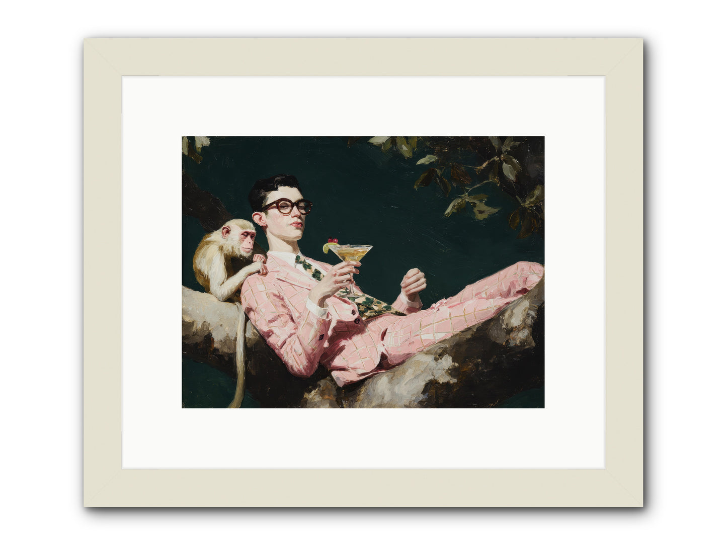 A Season of Polite Fugitives -- Framed Print - White 12x9