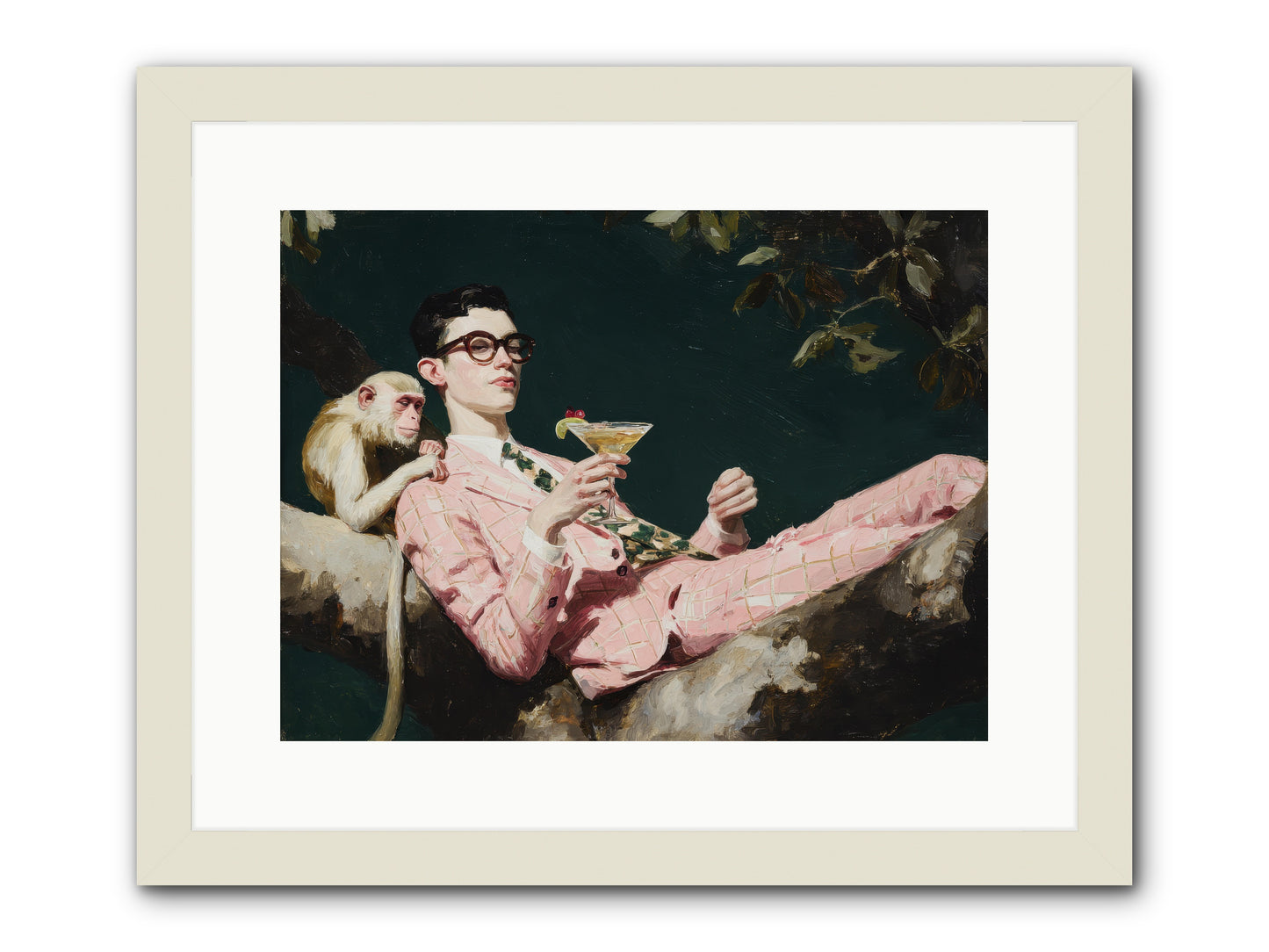 A Season of Polite Fugitives -- Framed Print - White 16x12