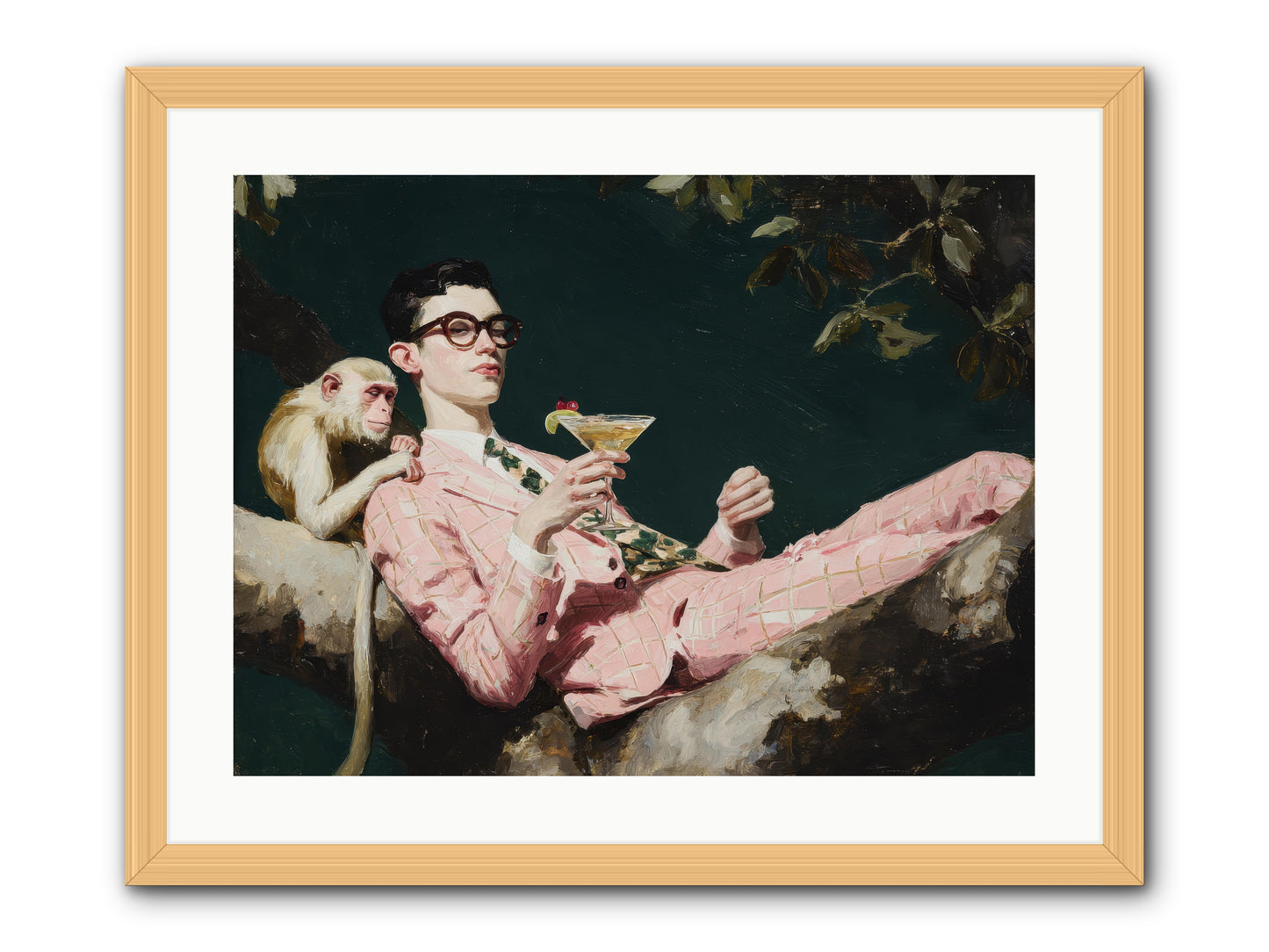 A Season of Polite Fugitives -- Framed Print - Natural 24x18