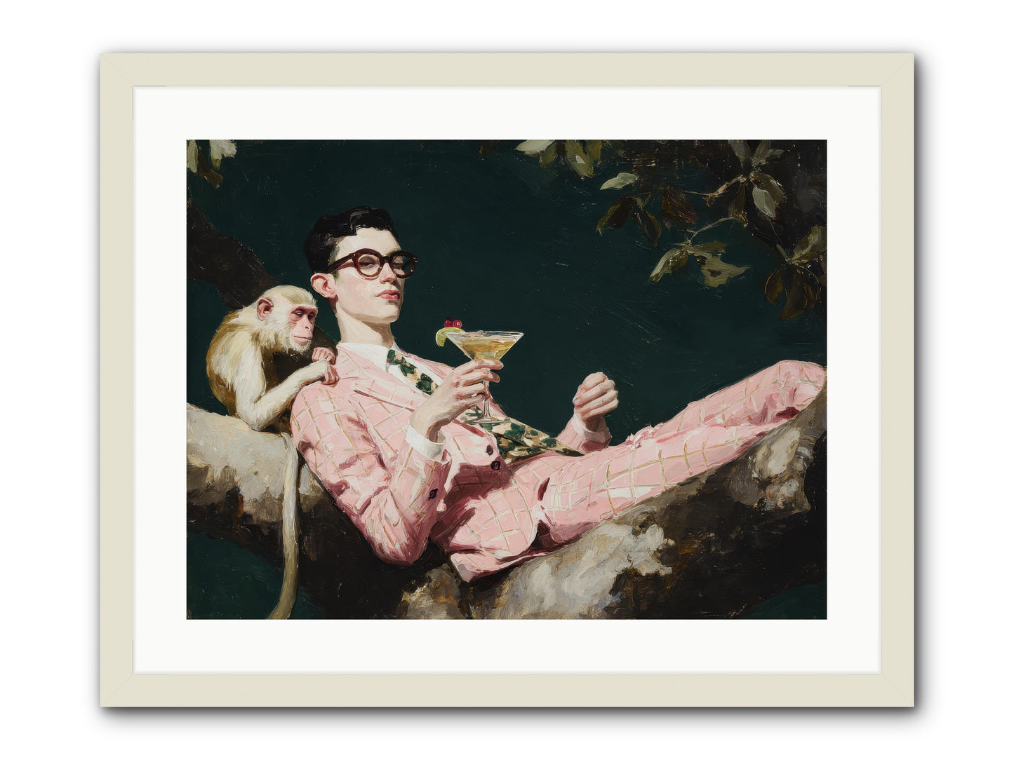 A Season of Polite Fugitives -- Framed Print - White 24x18
