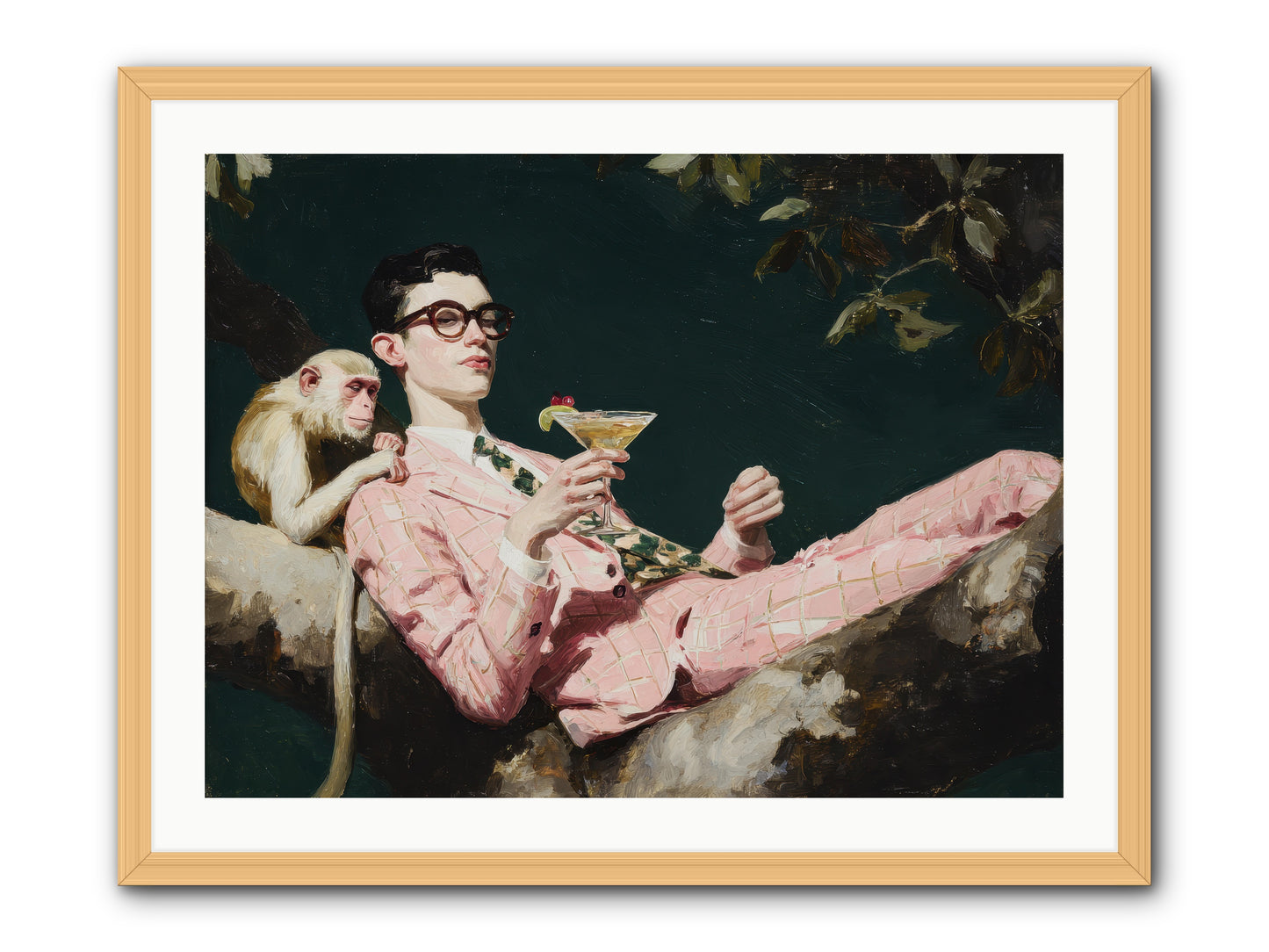 A Season of Polite Fugitives -- Framed Print - Natural 32x24