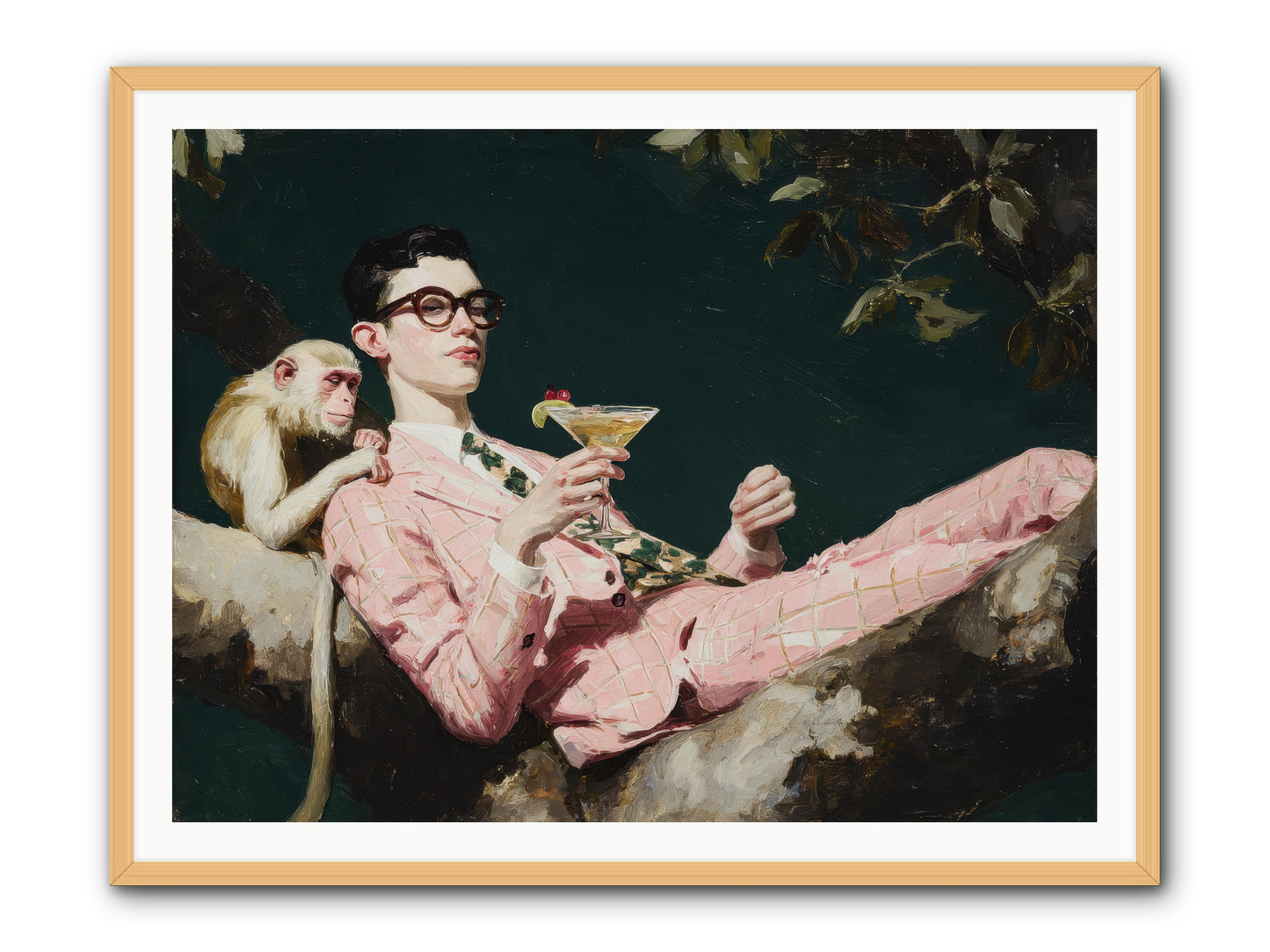 A Season of Polite Fugitives -- Framed Print - Natural 48x36