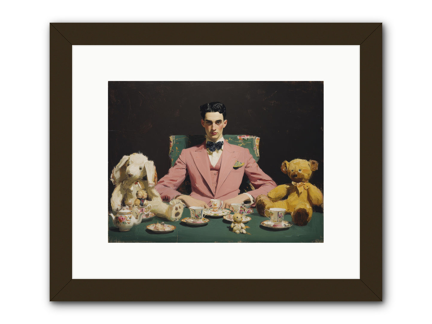 A Slight Scandal in Pastels -- Framed Print - Black 12x9