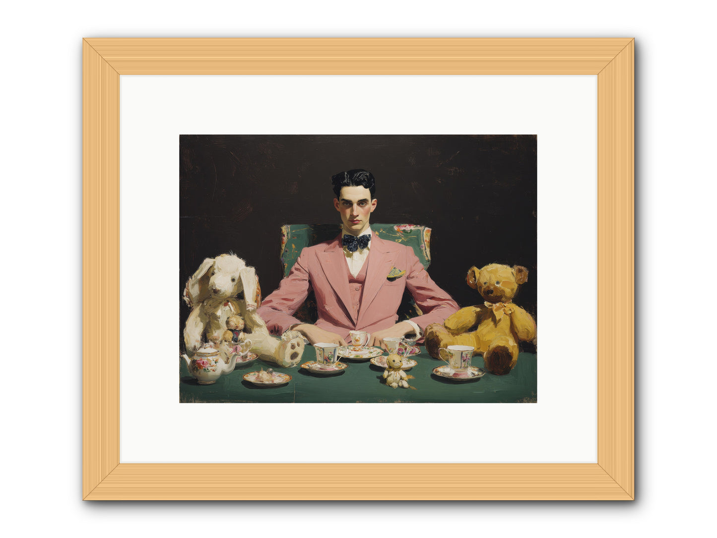 A Slight Scandal in Pastels -- Framed Print - Natural 12x9