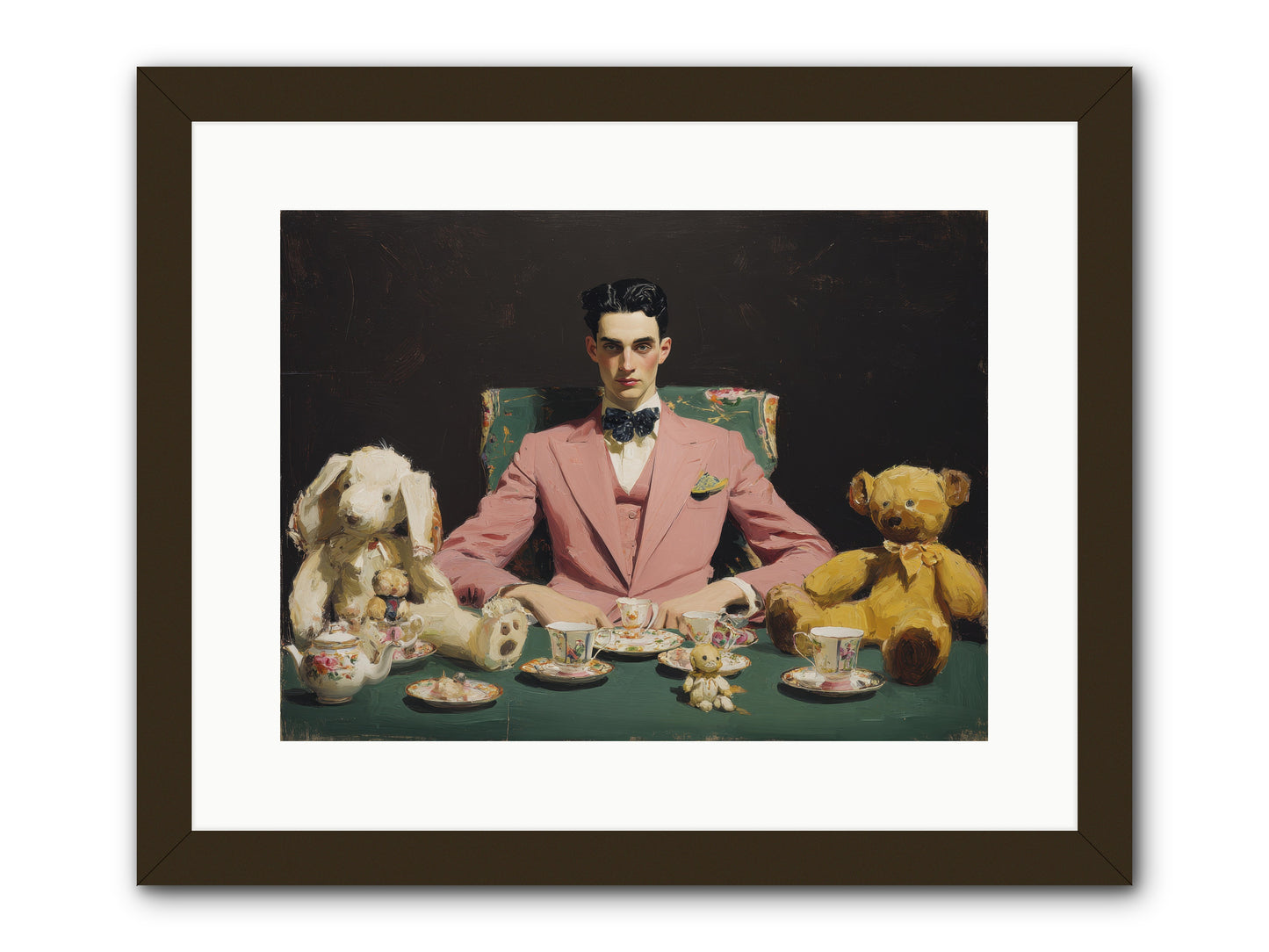 A Slight Scandal in Pastels -- Framed Print - Black 16x12