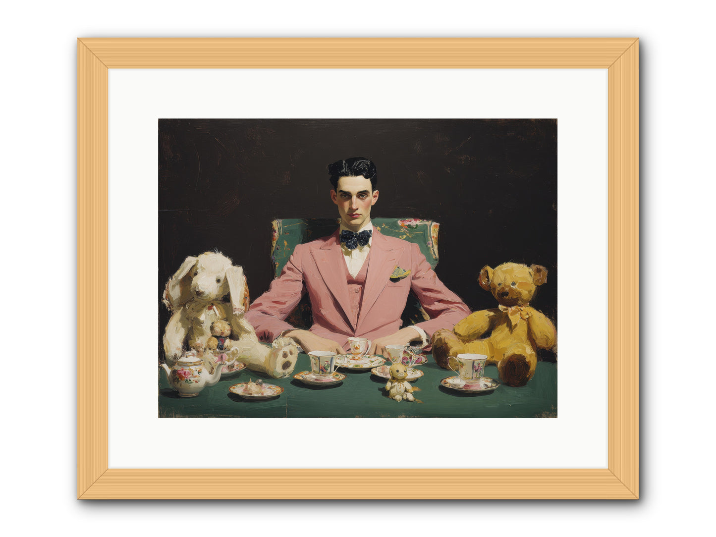 A Slight Scandal in Pastels -- Framed Print - Natural 16x12