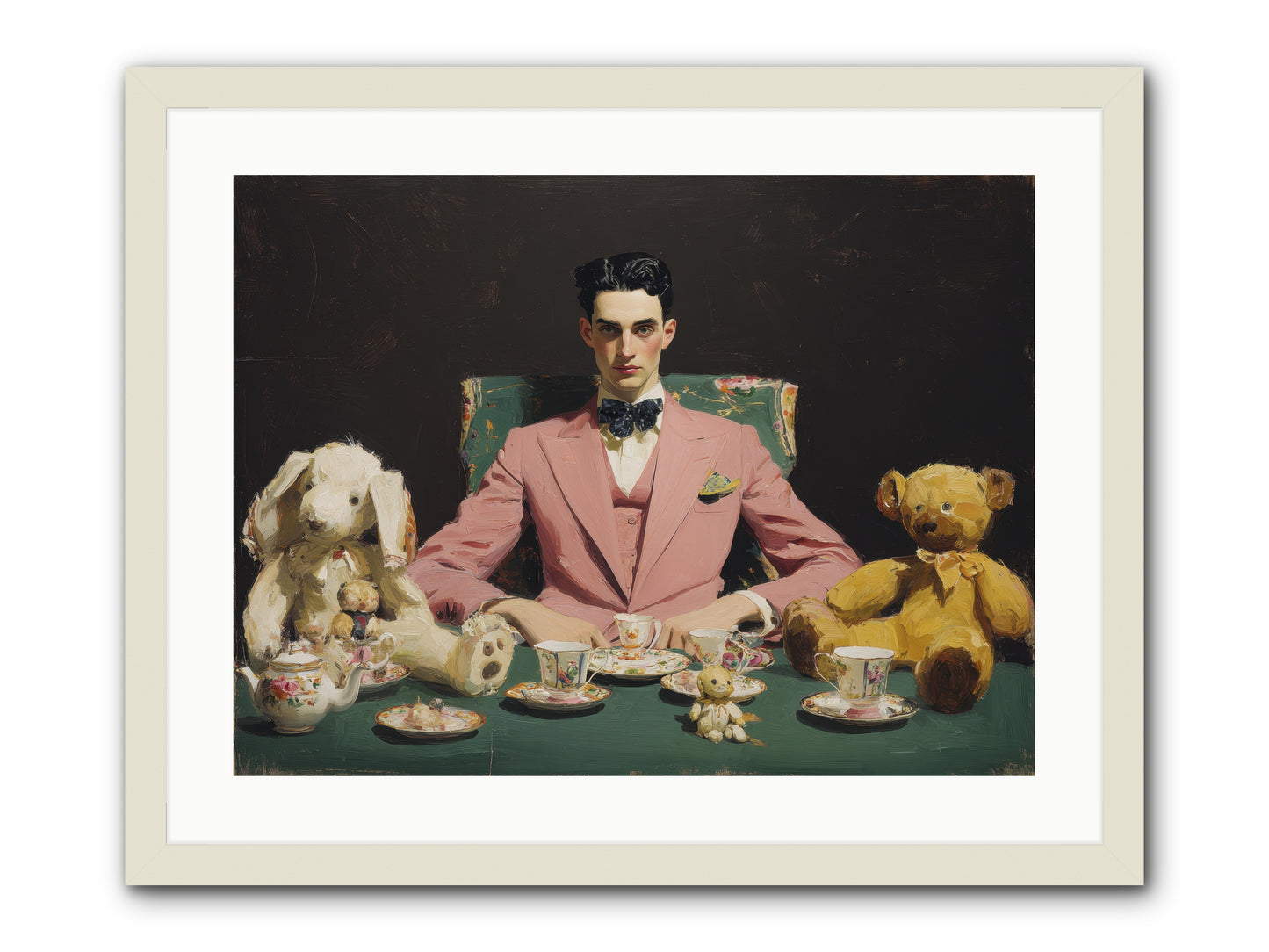 A Slight Scandal in Pastels -- Framed Print - White 24x18