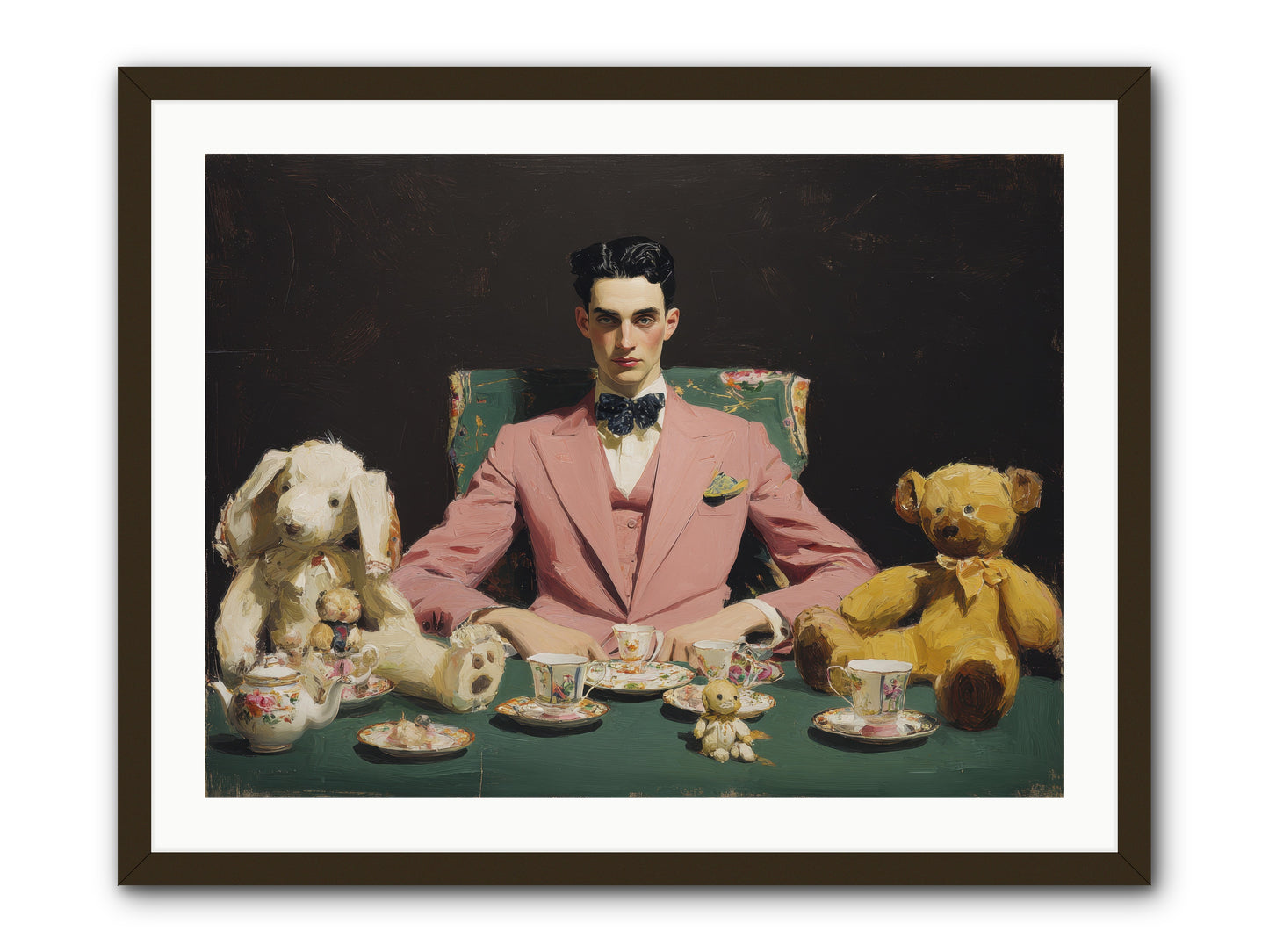 A Slight Scandal in Pastels -- Framed Print - Black 32x24