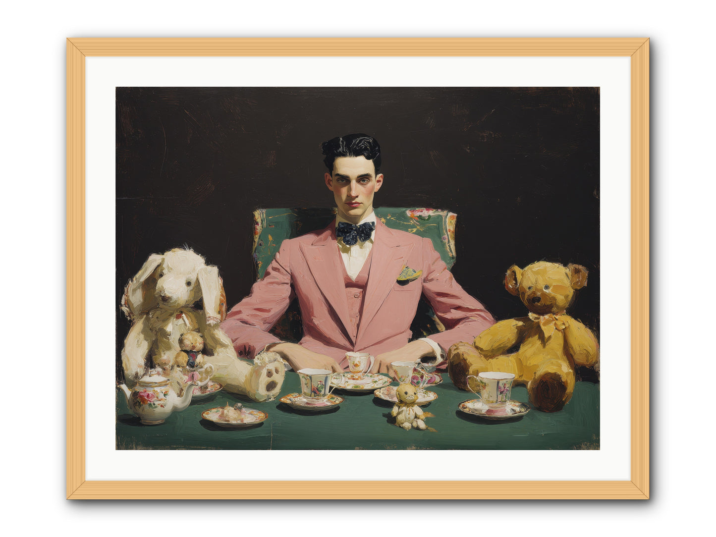 A Slight Scandal in Pastels -- Framed Print - Natural 32x24