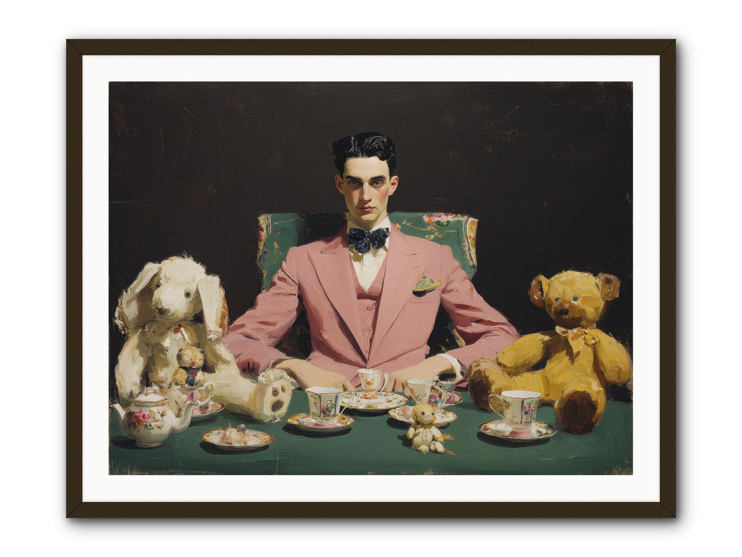 A Slight Scandal in Pastels -- Framed Print - Black 40x30