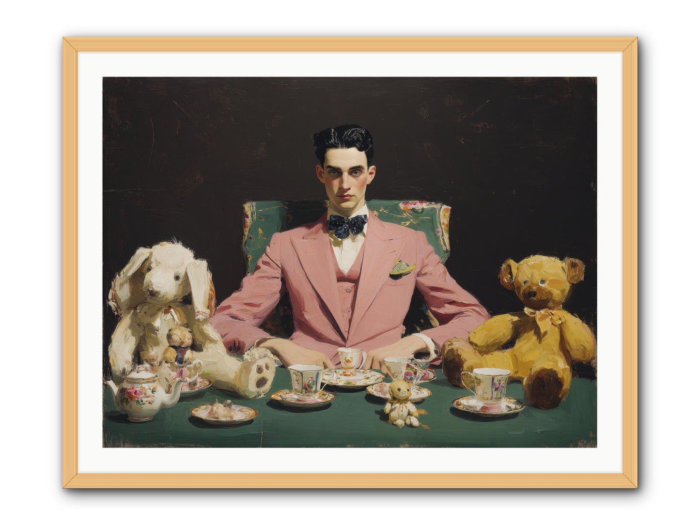 A Slight Scandal in Pastels -- Framed Print - Natural 40x30