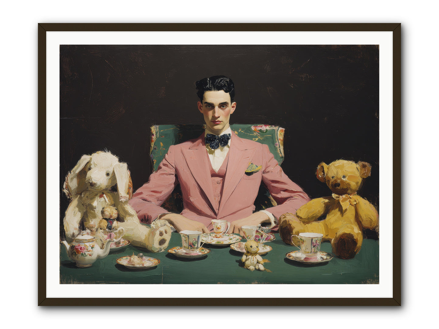 A Slight Scandal in Pastels -- Framed Print - Black 48x36