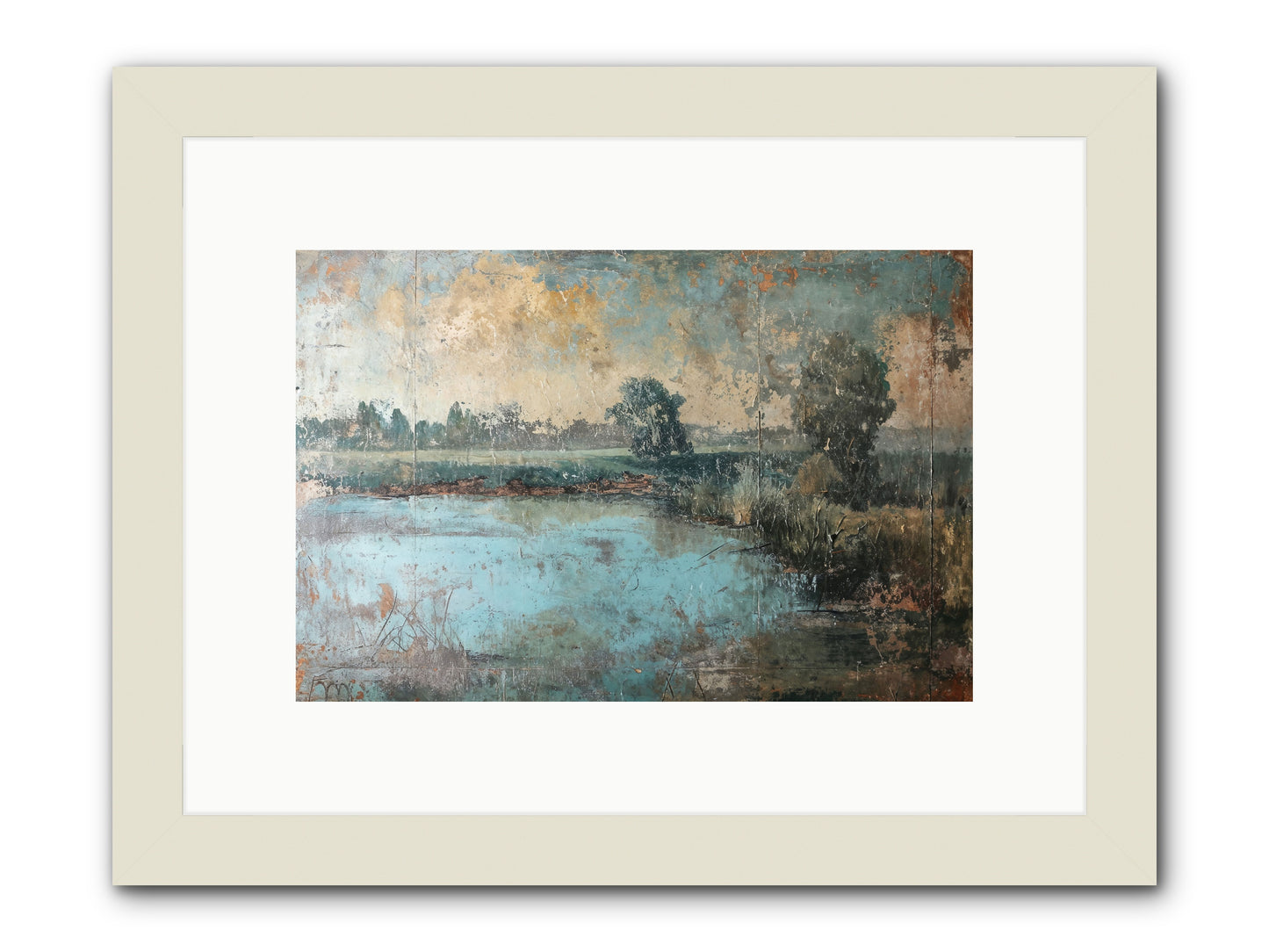 A Song Before -- Framed Print - White 12x8