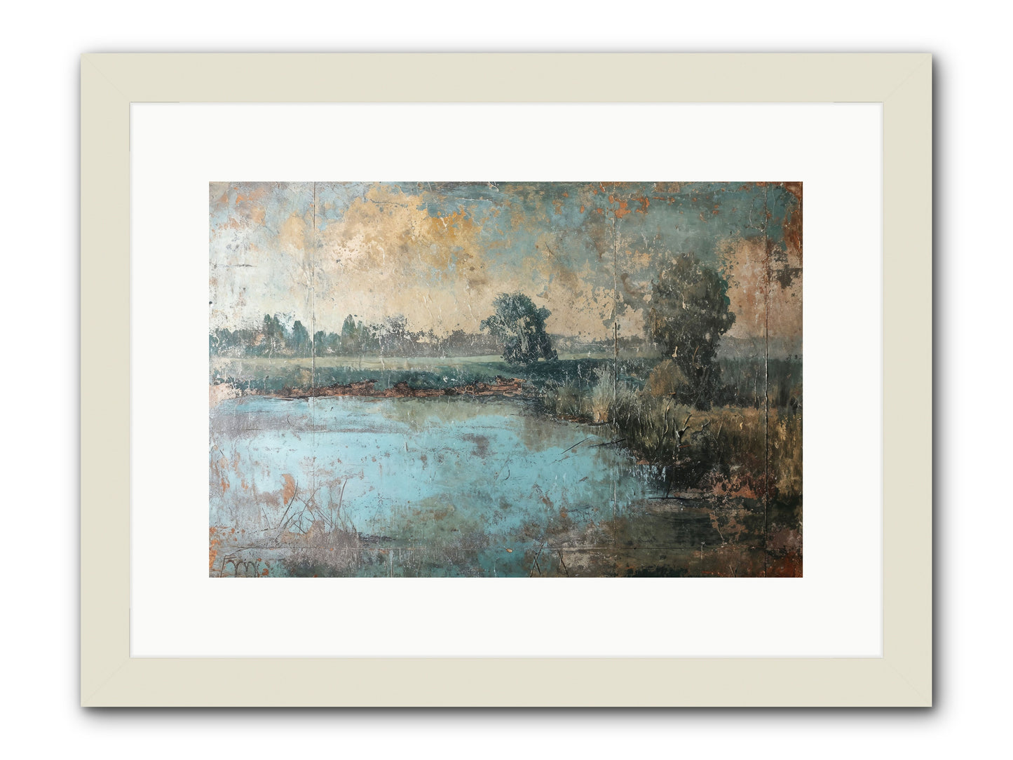 A Song Before -- Framed Print - White 15x10
