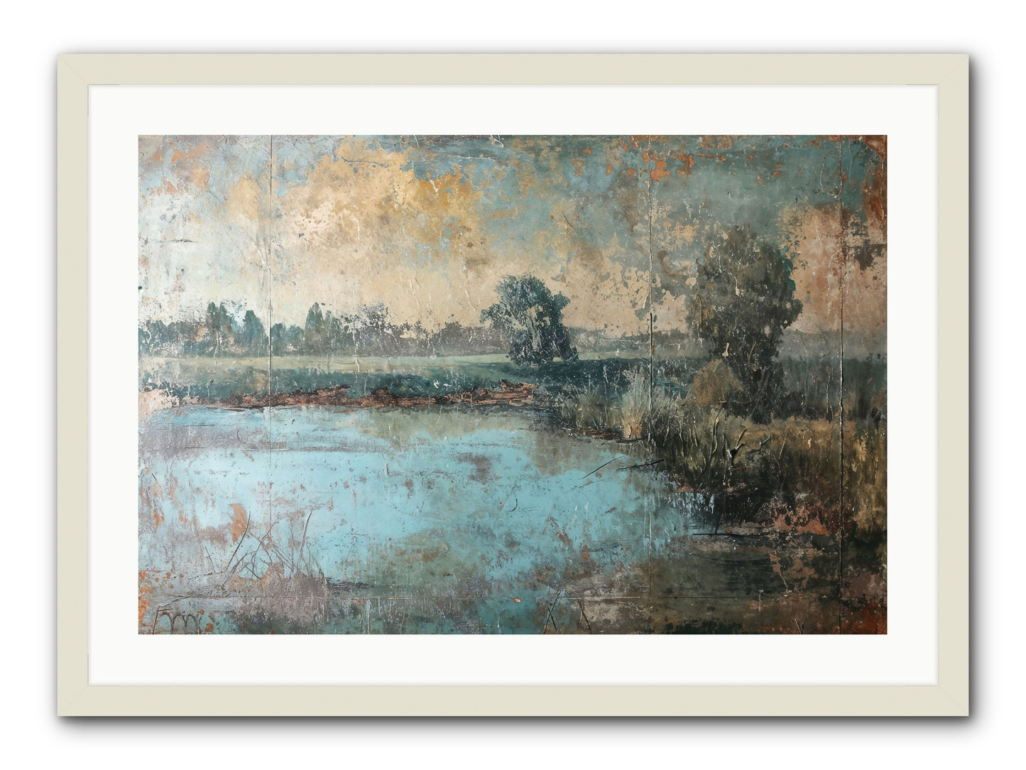 A Song Before -- Framed Print - White 30x20