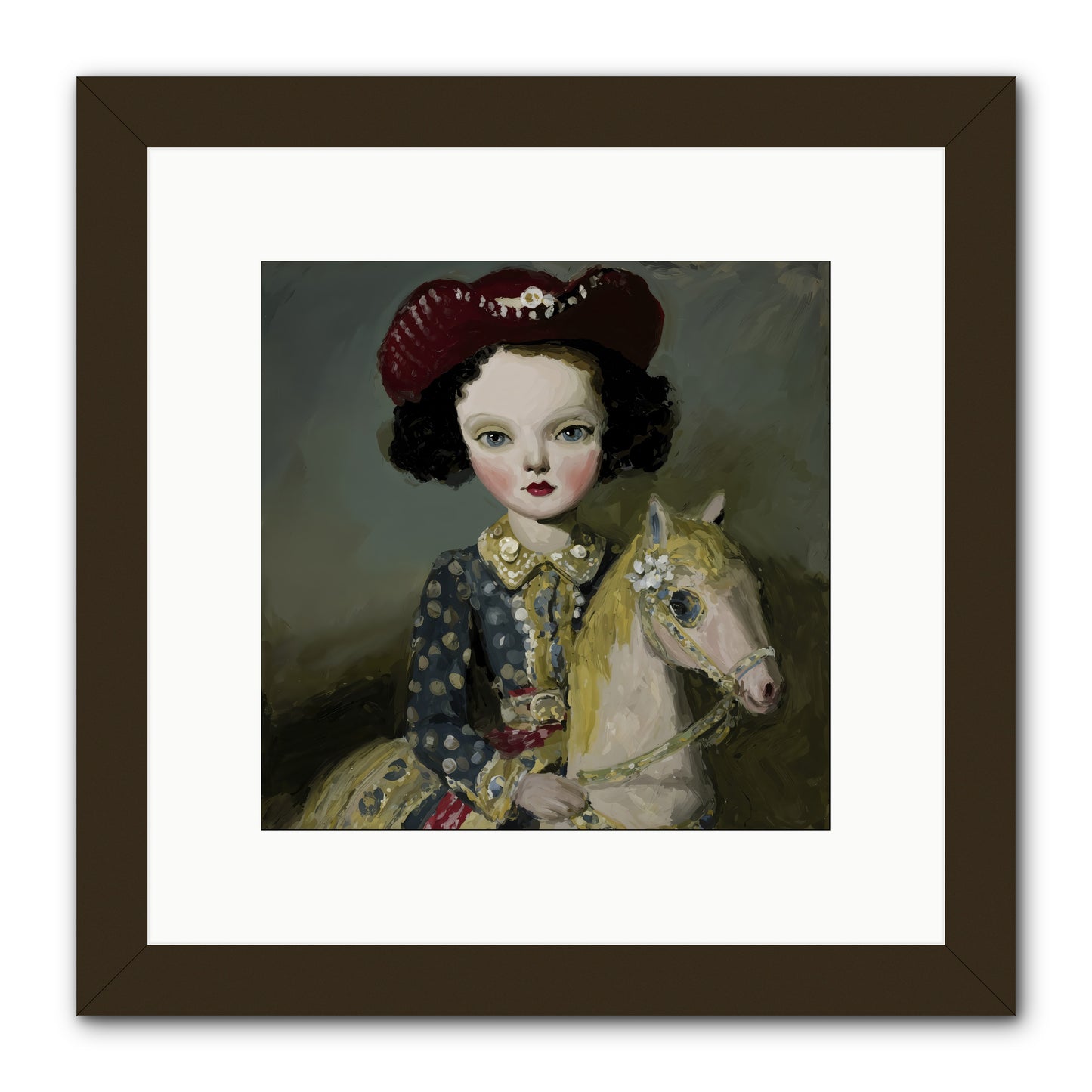 A Song for the Meadow -- Framed Print - Black 10x10