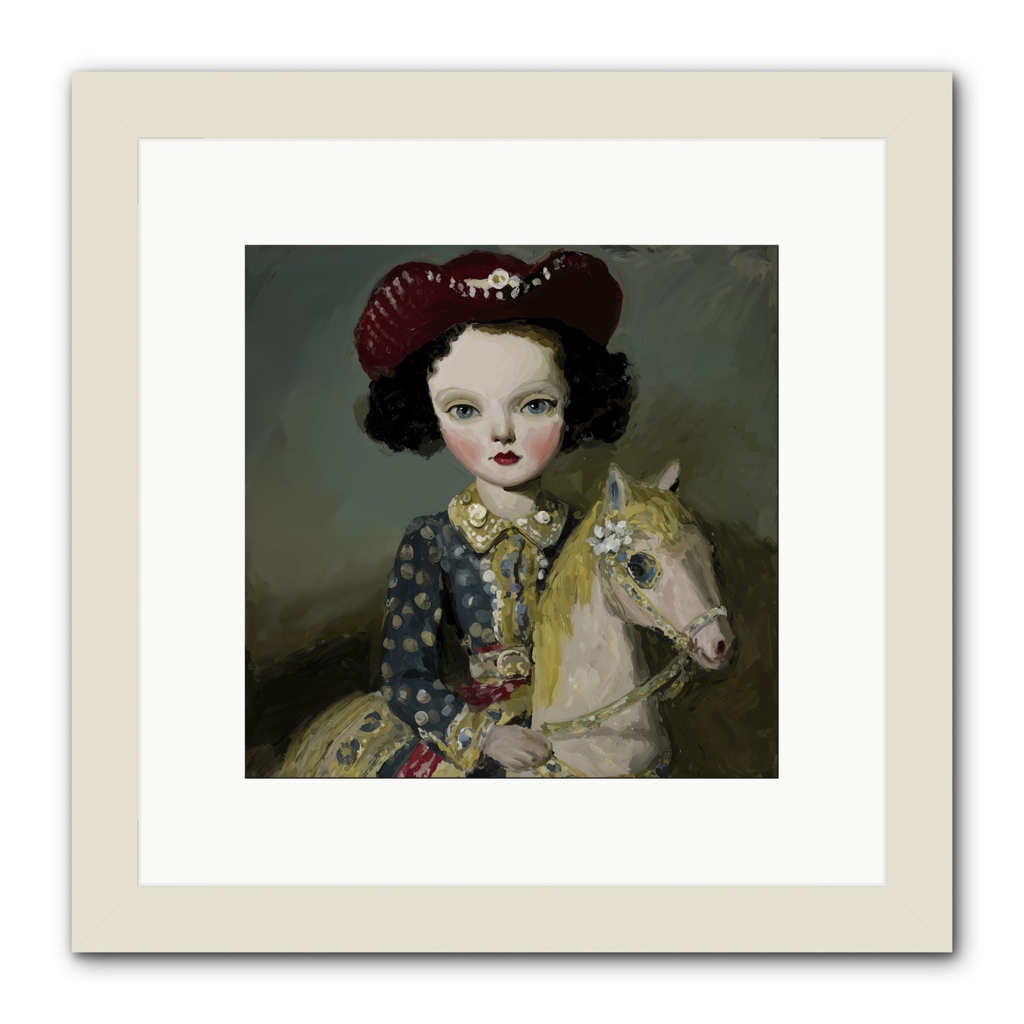 A Song for the Meadow -- Framed Print - White 10x10