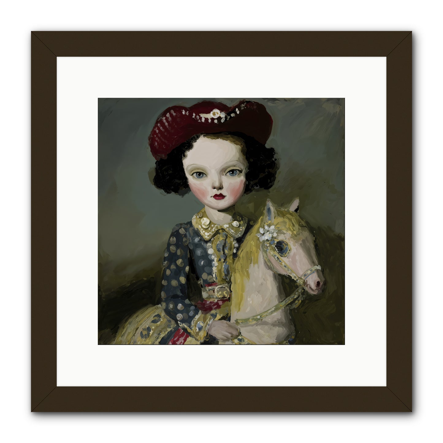 A Song for the Meadow -- Framed Print - Black 12x12