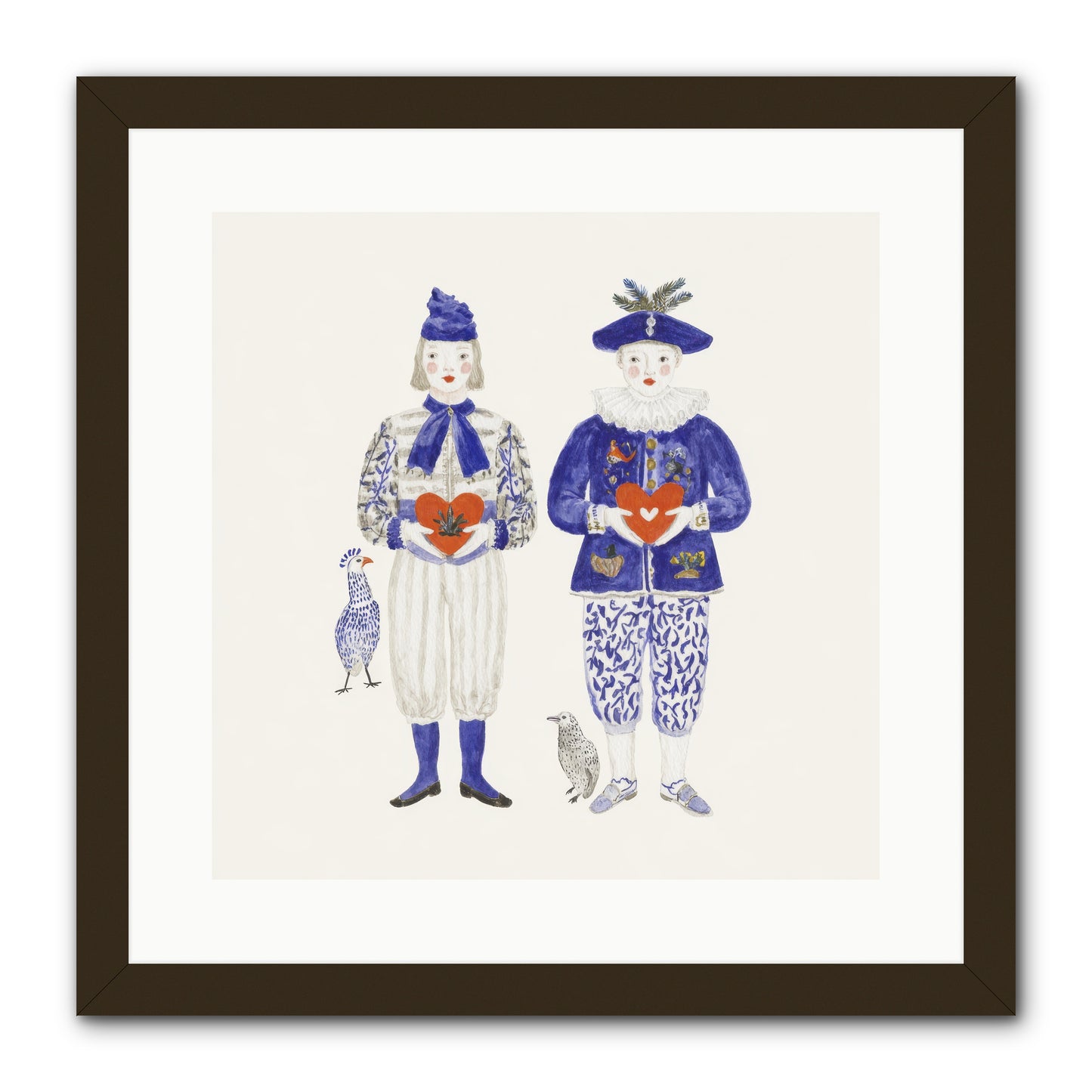 A Study In Kindred Hearts -- Framed Print - Black 16x16