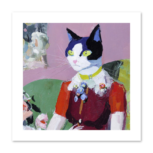 A Study in Elegant Composure -- Paper Print 10x10