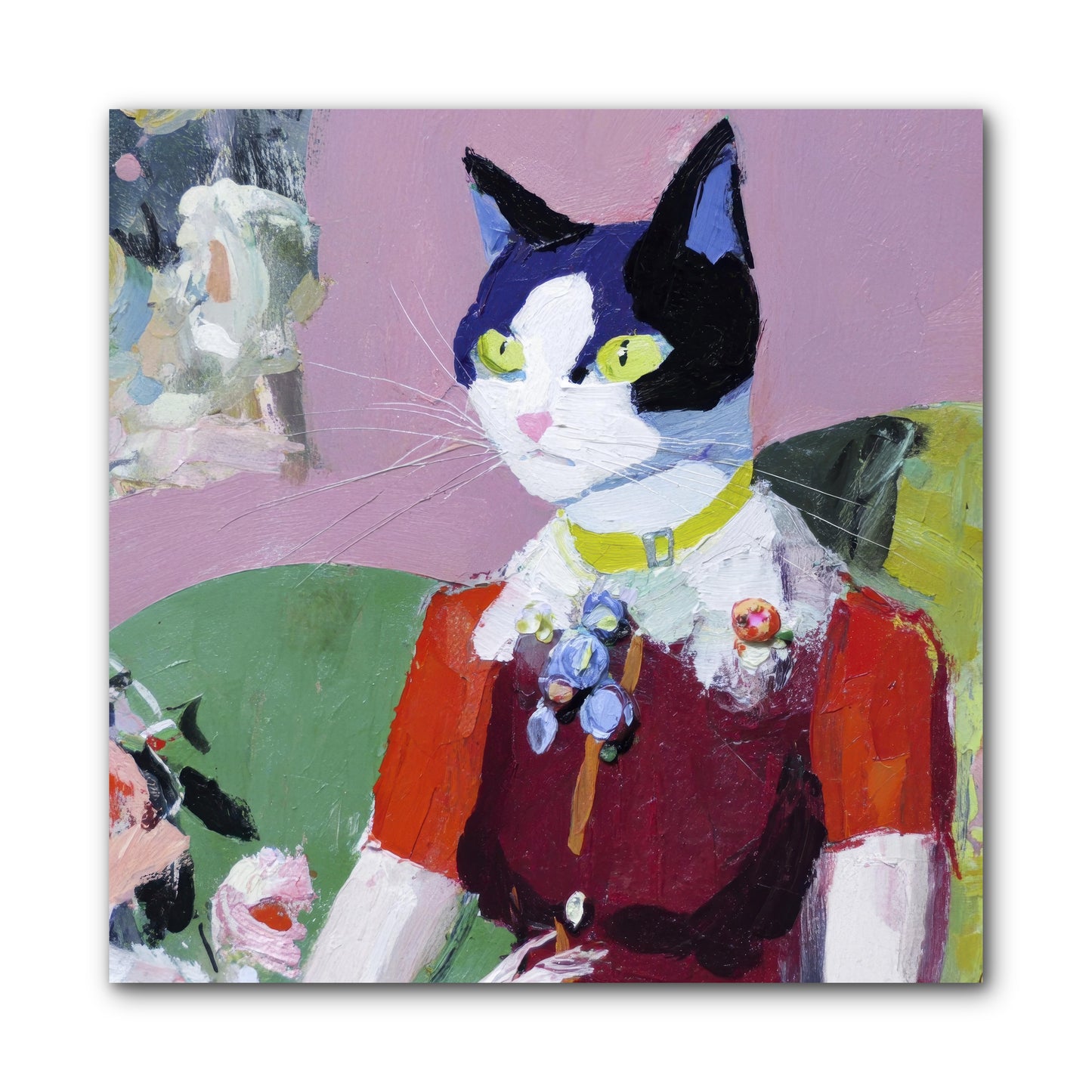 A Study in Elegant Composure -- Wrapped Canvas 10x10