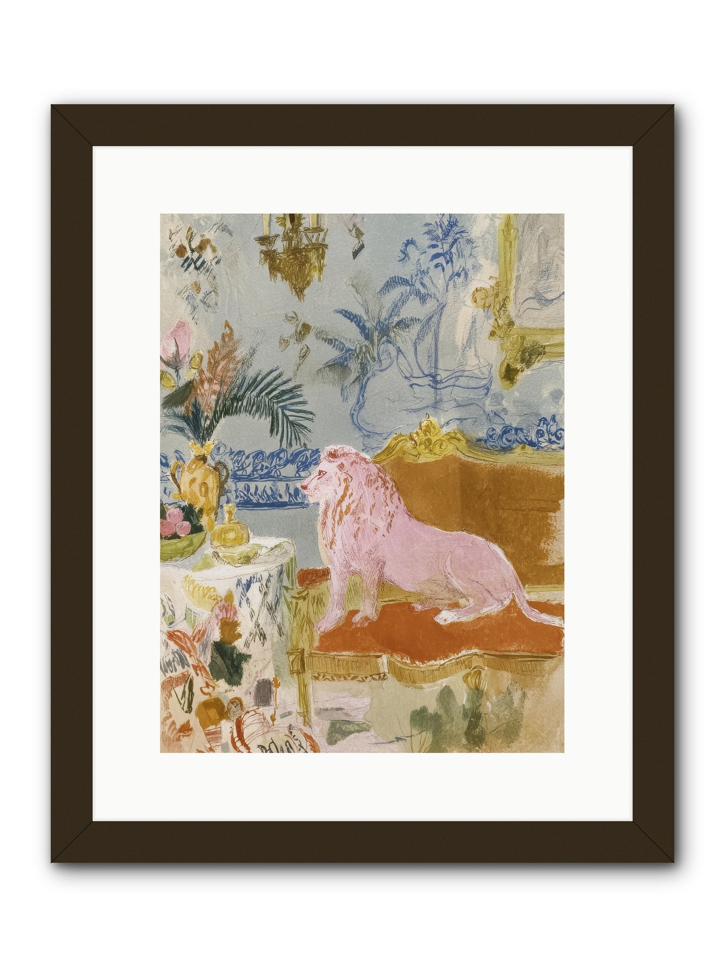 A Study in Lavender Smoke -- Framed Print - Black 12x16