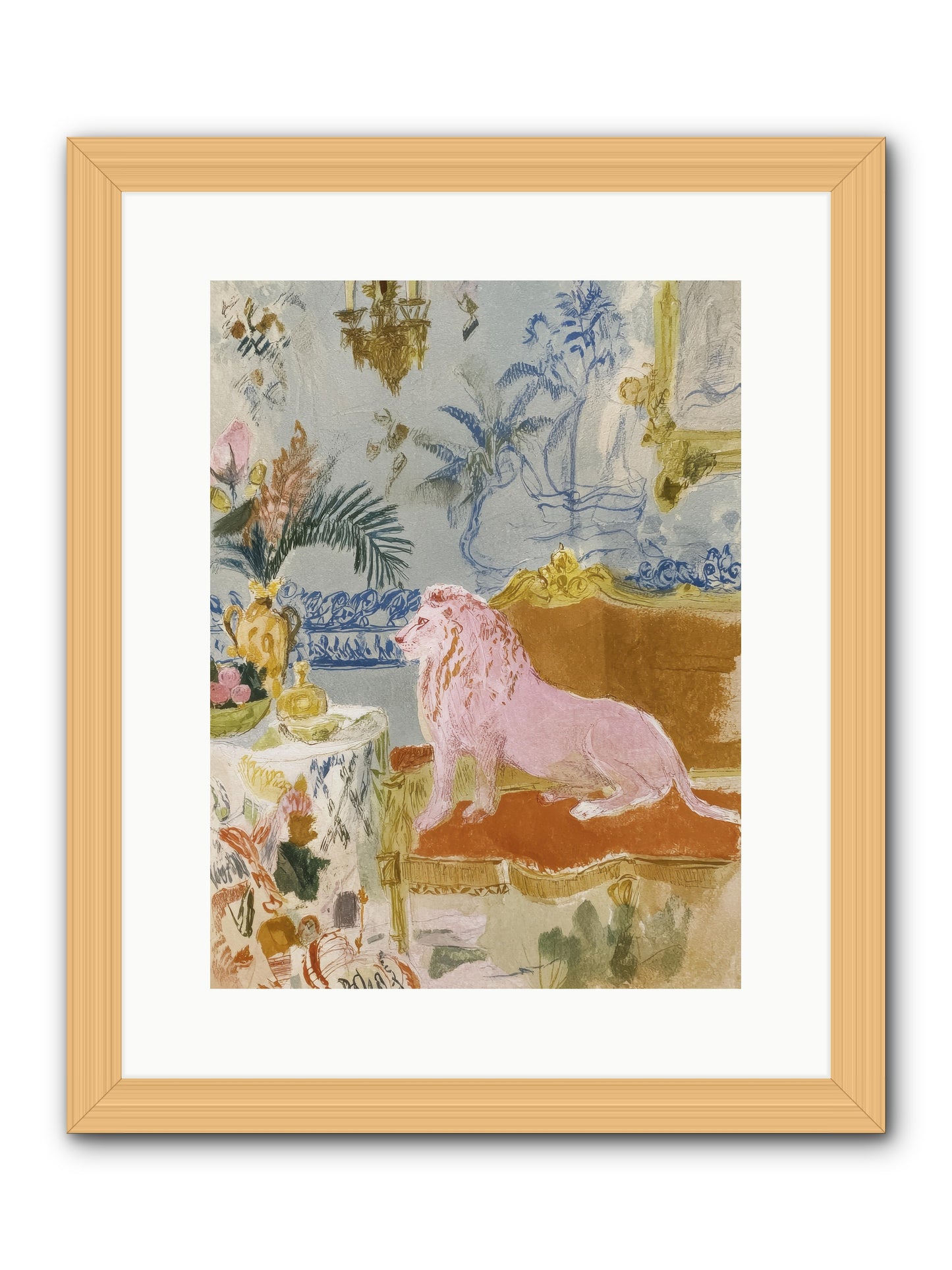 A Study in Lavender Smoke -- Framed Print - Natural 12x16