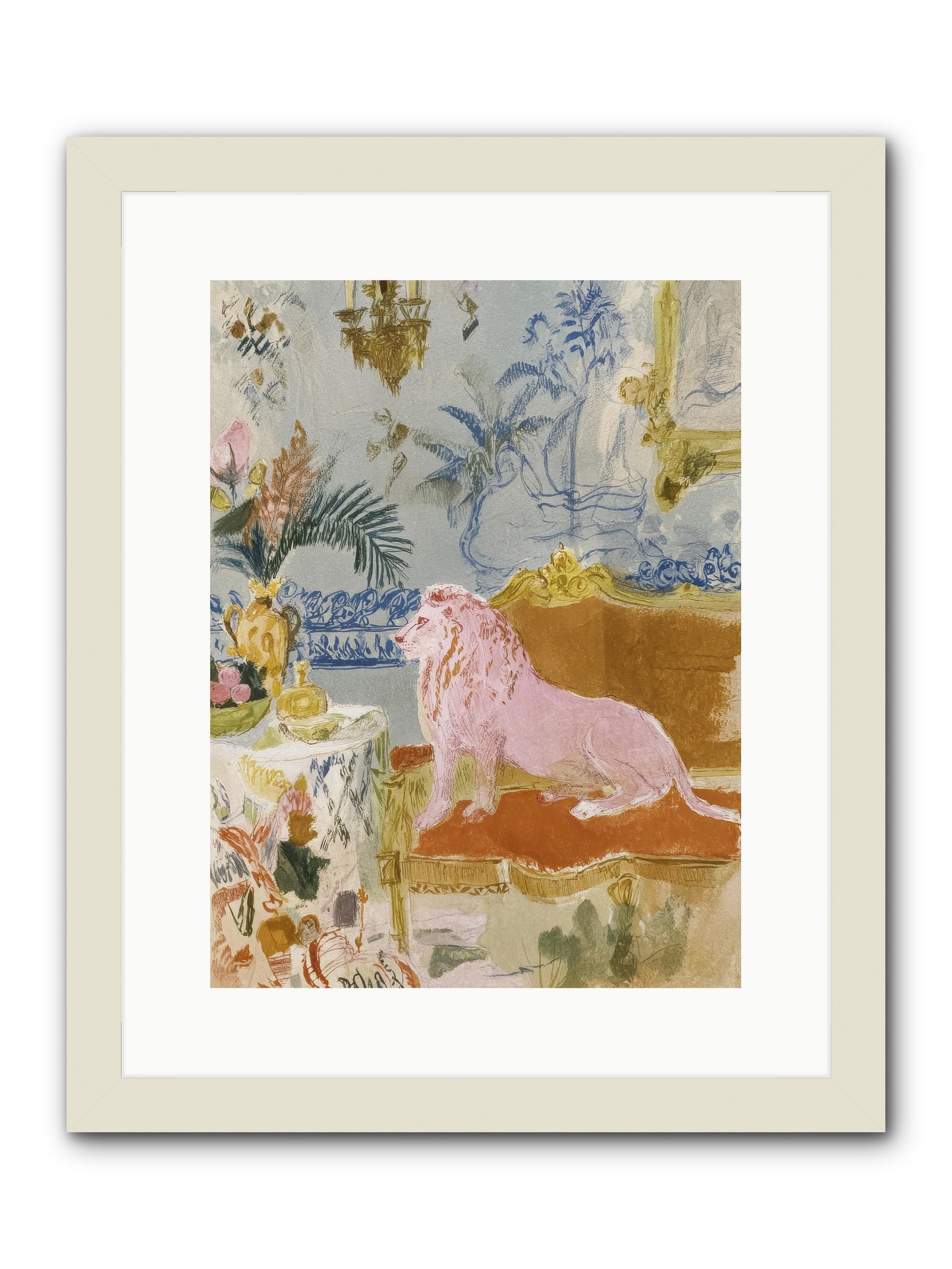 A Study in Lavender Smoke -- Framed Print - White 12x16