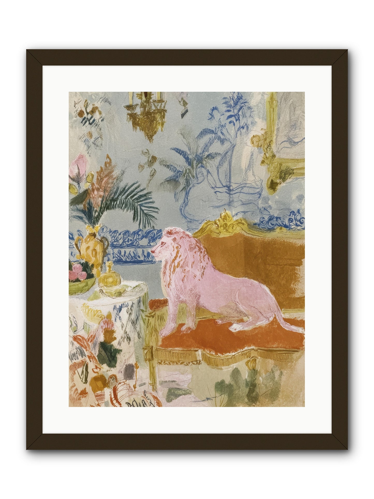 A Study in Lavender Smoke -- Framed Print - Black 18x24
