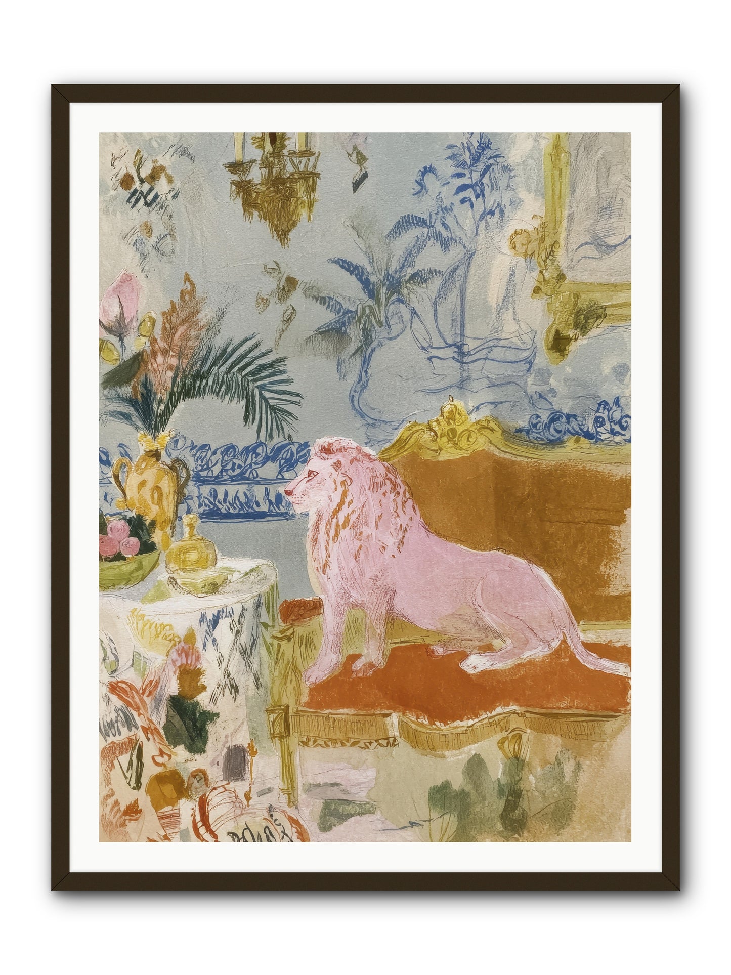 A Study in Lavender Smoke -- Framed Print - Black 36x48