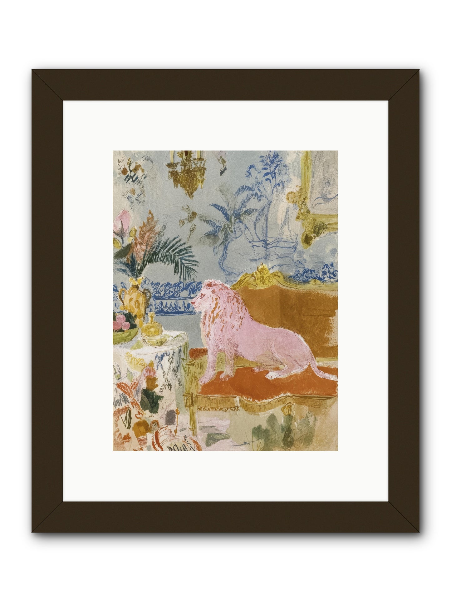 A Study in Lavender Smoke -- Framed Print - Black 9x12
