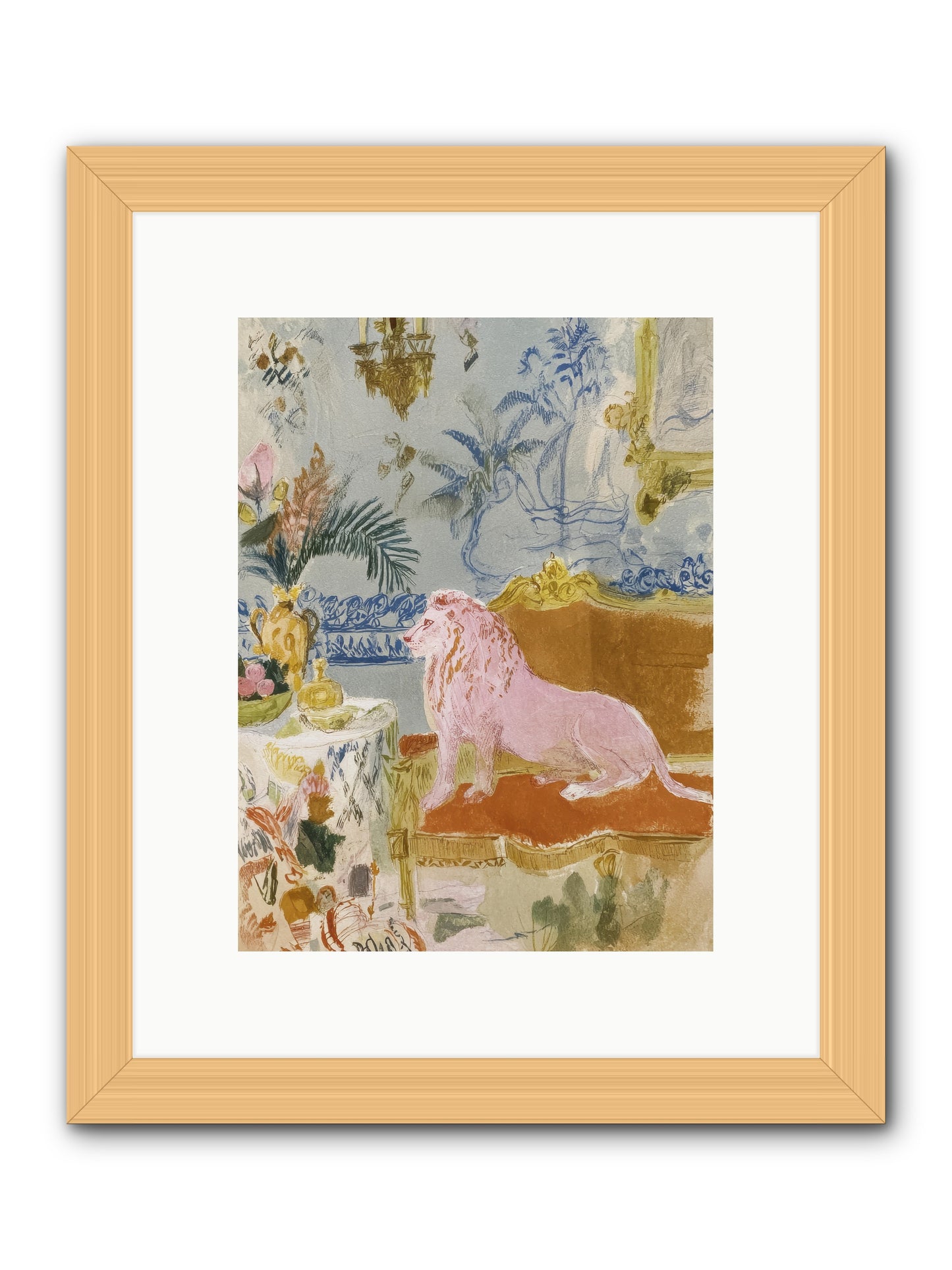 A Study in Lavender Smoke -- Framed Print - Natural 9x12
