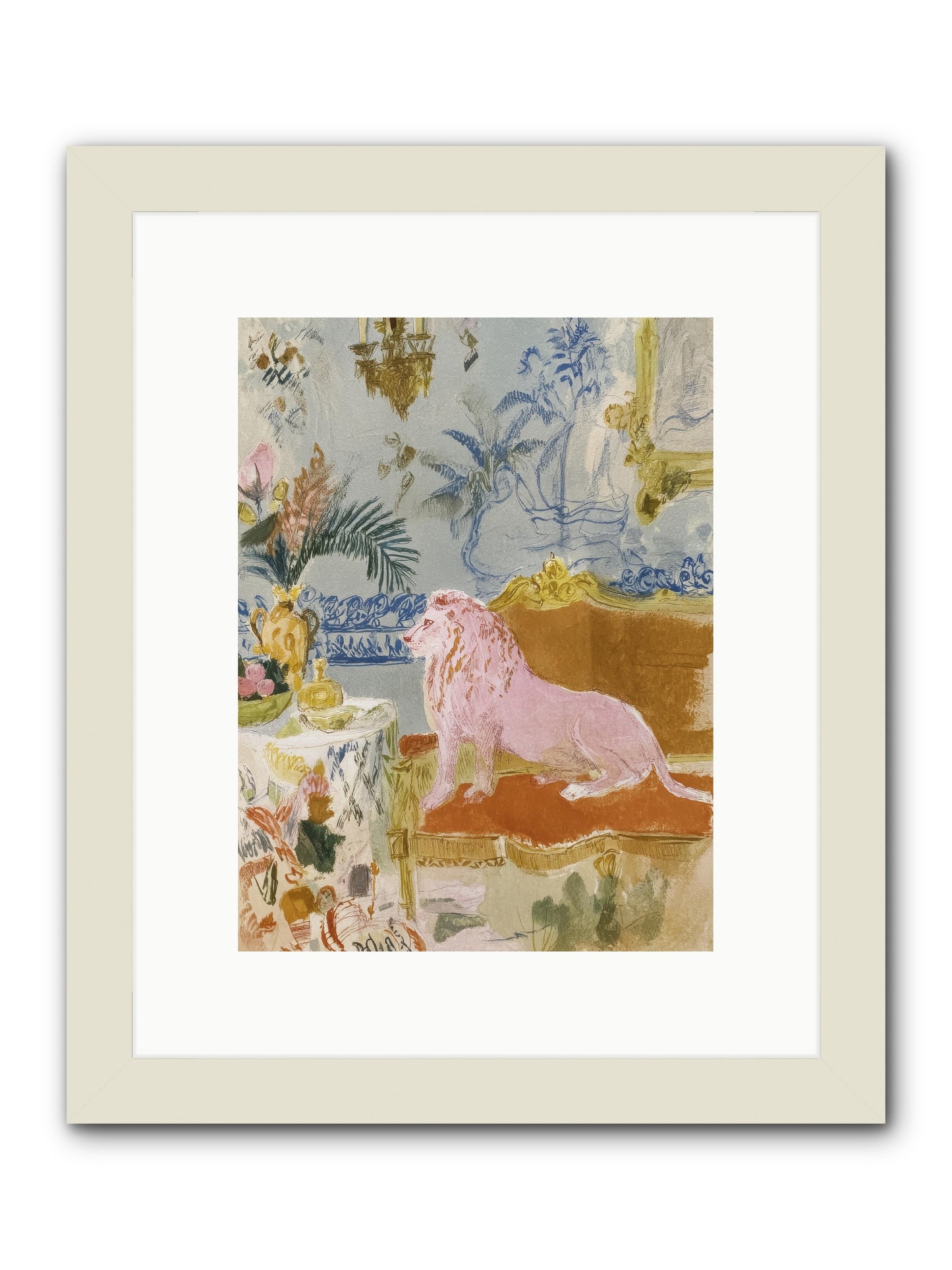 A Study in Lavender Smoke -- Framed Print - White 9x12