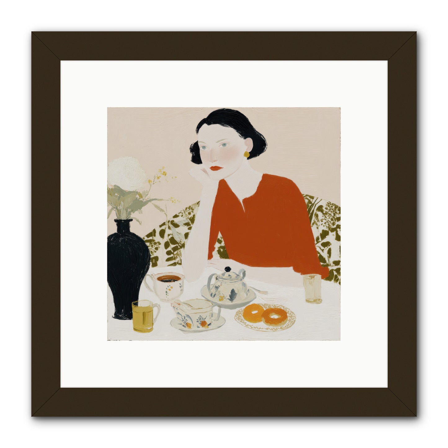 A Study in Simple Pleasure -- Framed Print - Black 10x10