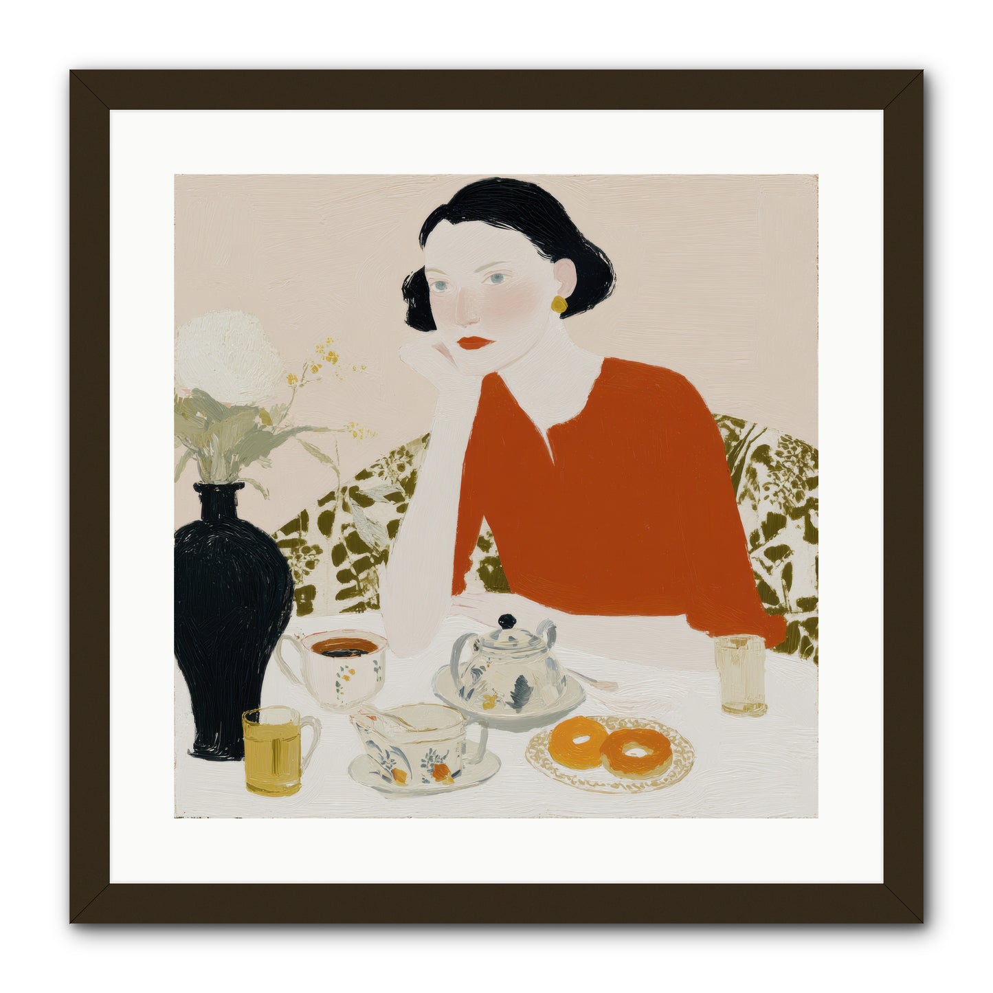 A Study in Simple Pleasure -- Framed Print - Black 20x20